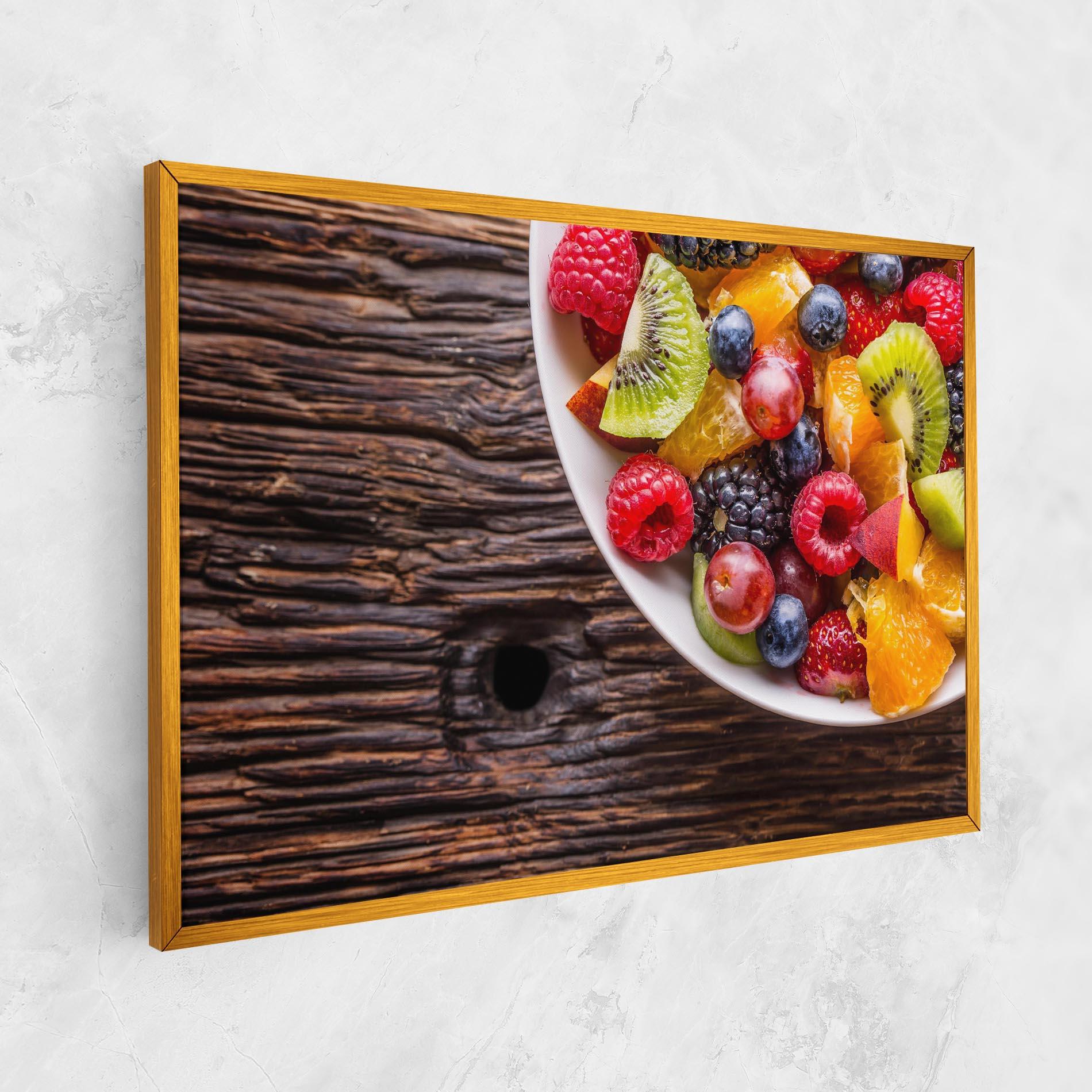 Vászonkép Fresh Fruit Salad mockup 1
