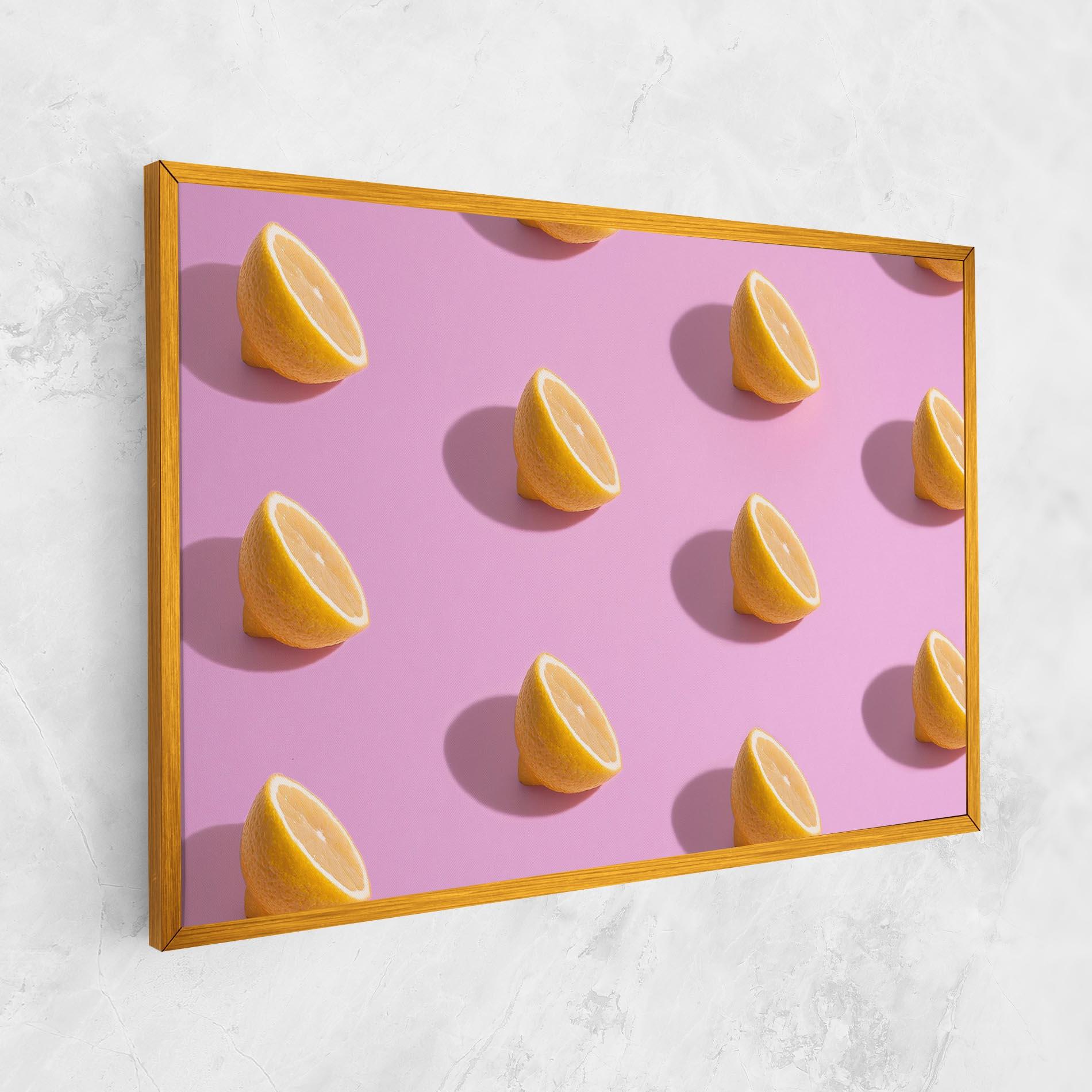 Vászonkép Lemon Pattern mockup 1
