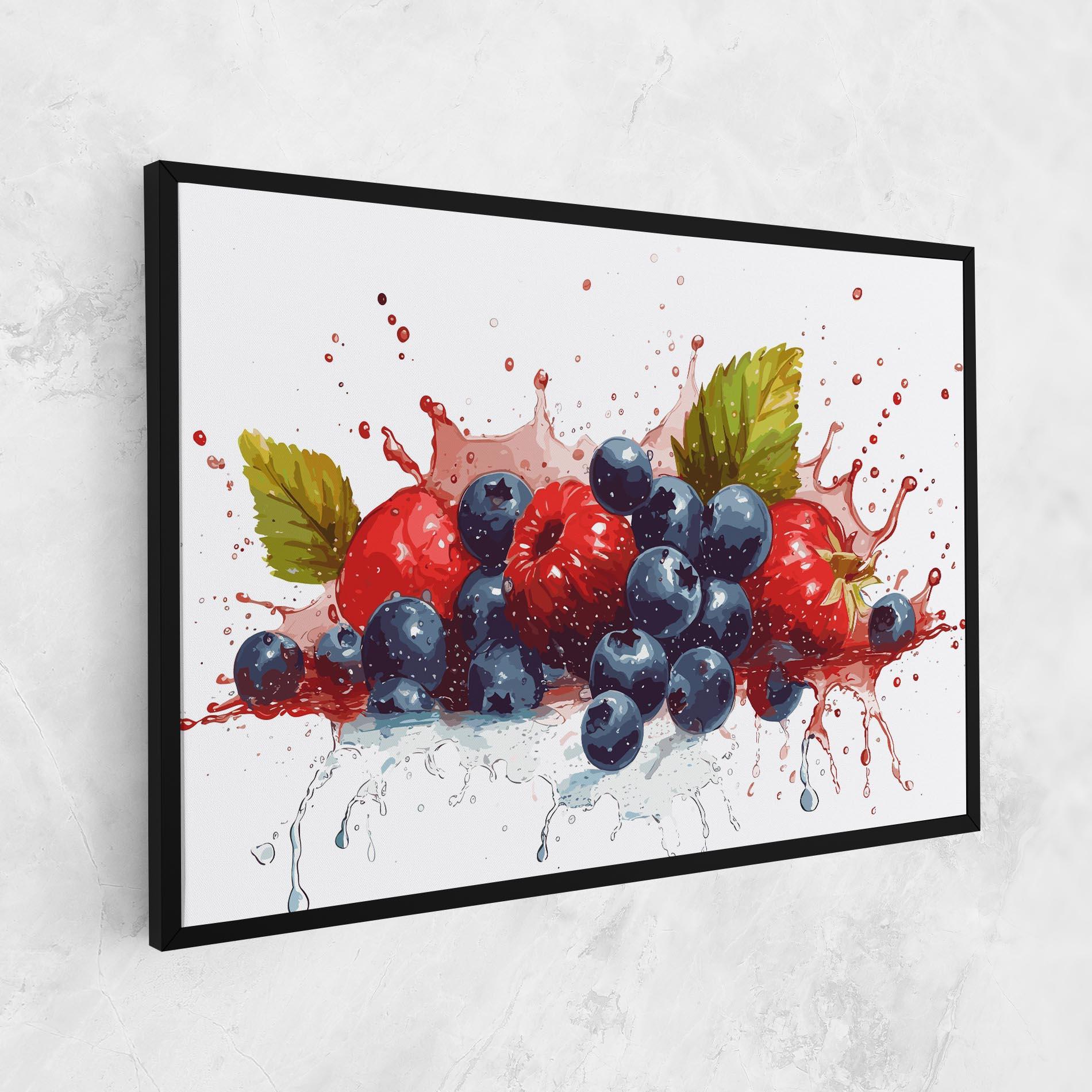 Vászonkép Berries Art mockup 1