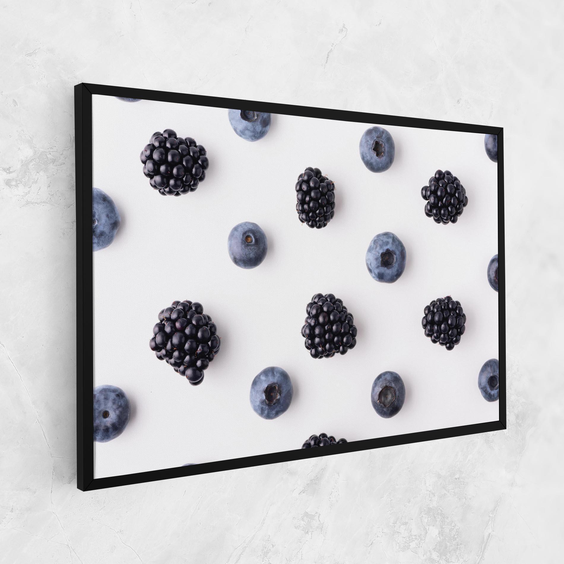 Vászonkép Blackberries And Blueberries mockup 1