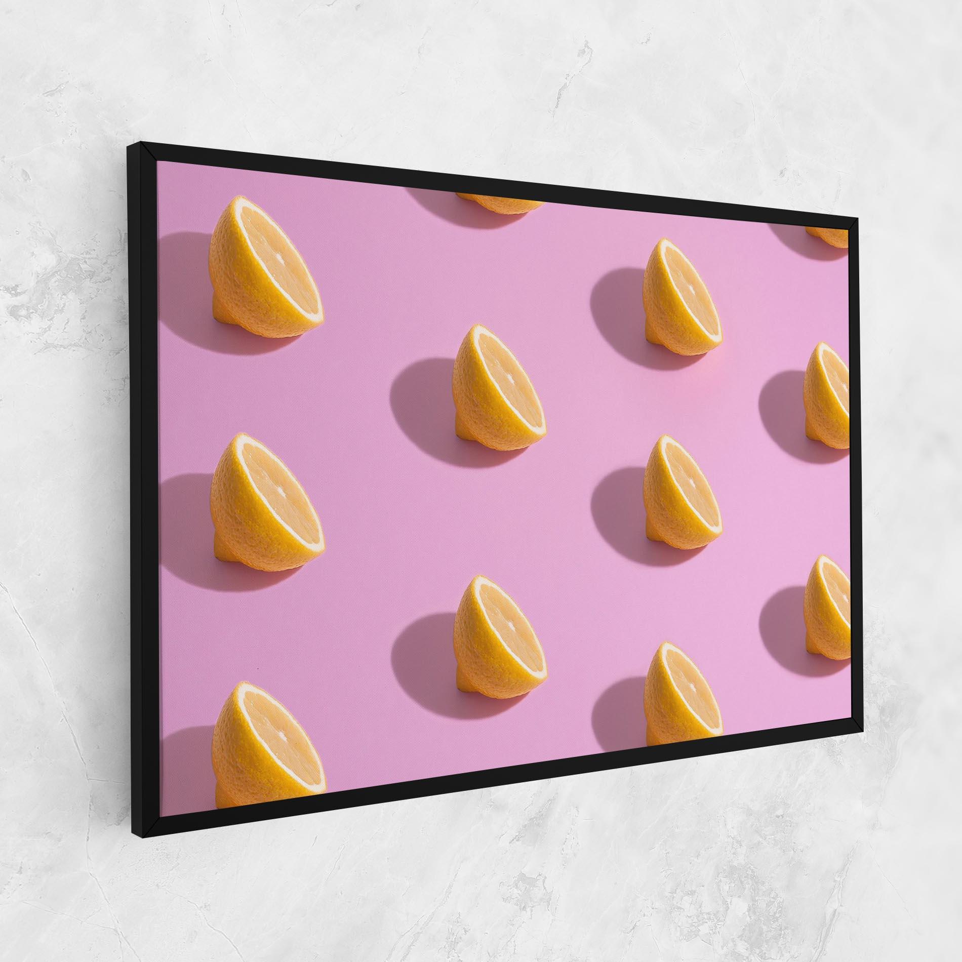 Vászonkép Lemon Pattern mockup 1
