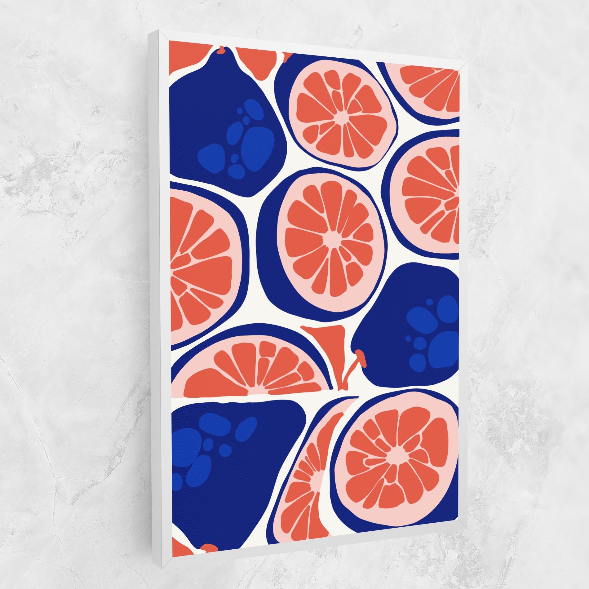 Vászonkép Blue Pink Fruit mockup 1