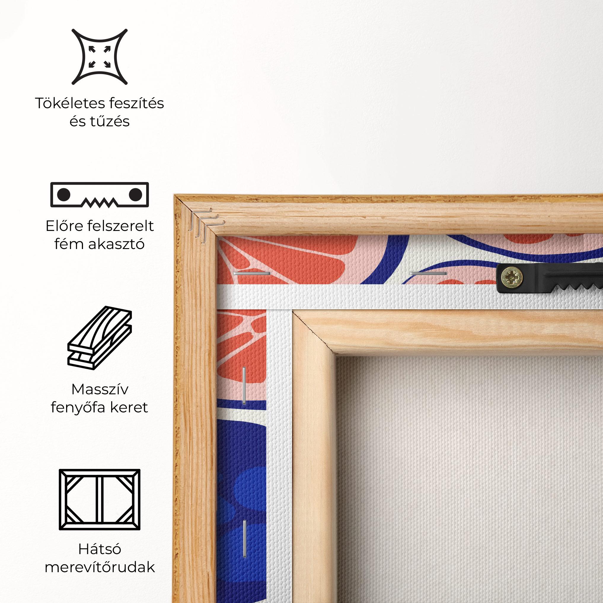 Vászonkép Blue Pink Fruit mockup 5