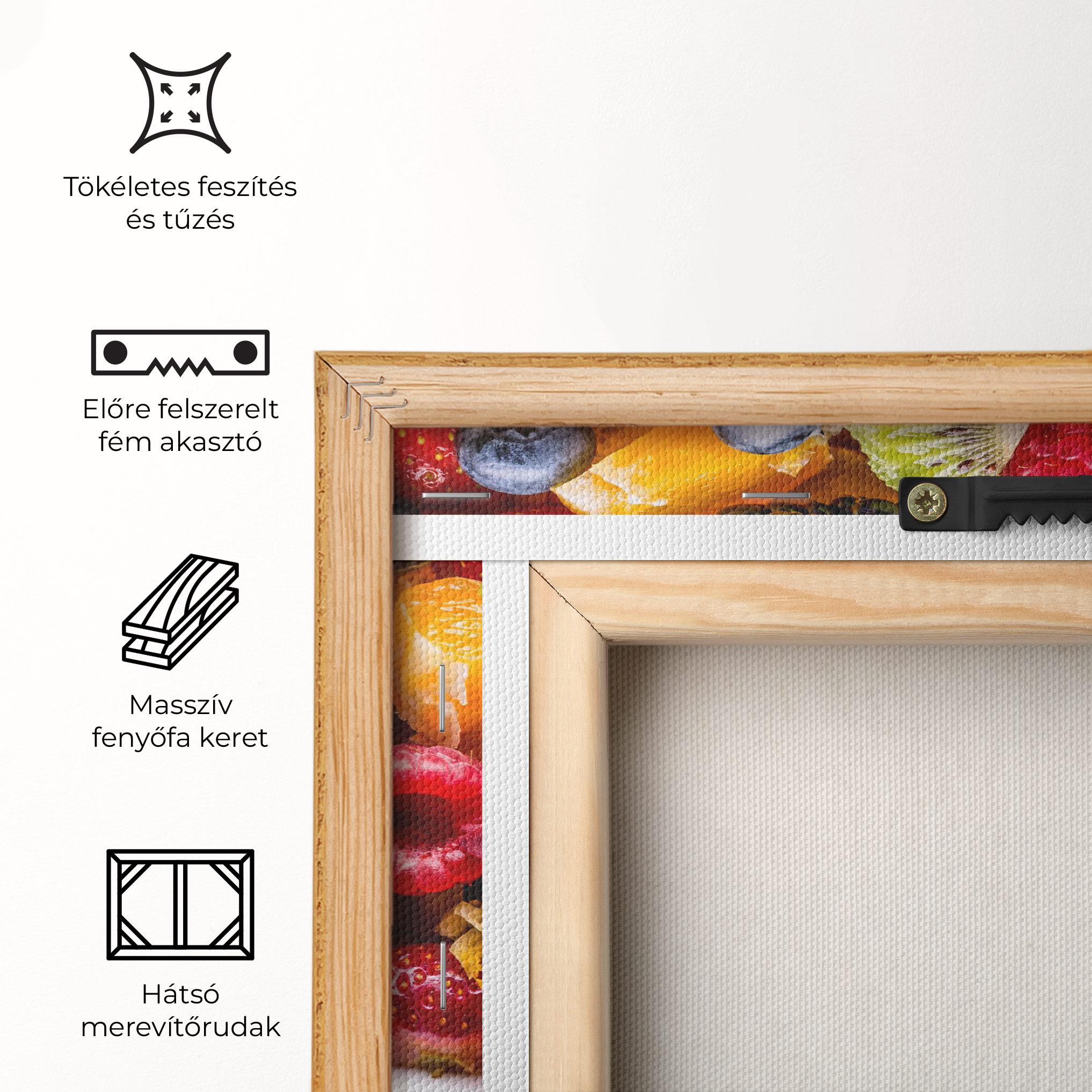 Vászonkép Fresh Fruit Salad mockup 5