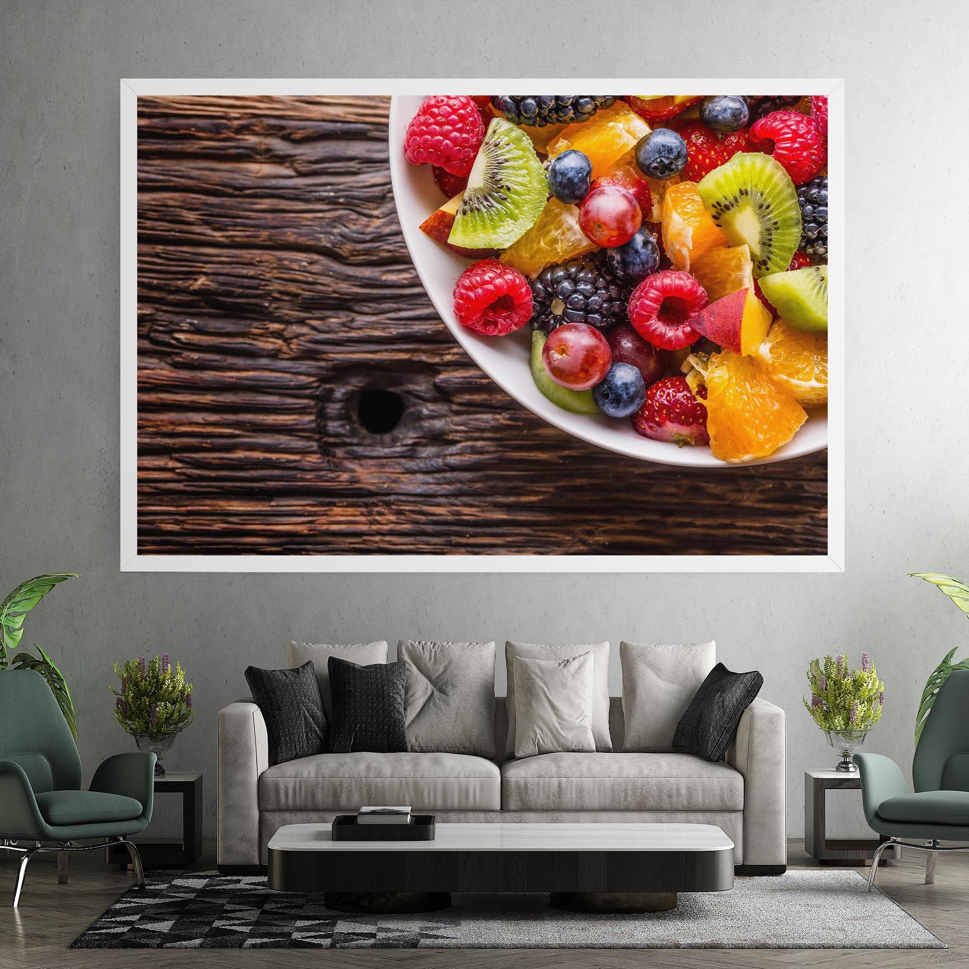 Vászonkép Fresh Fruit Salad mockup 7