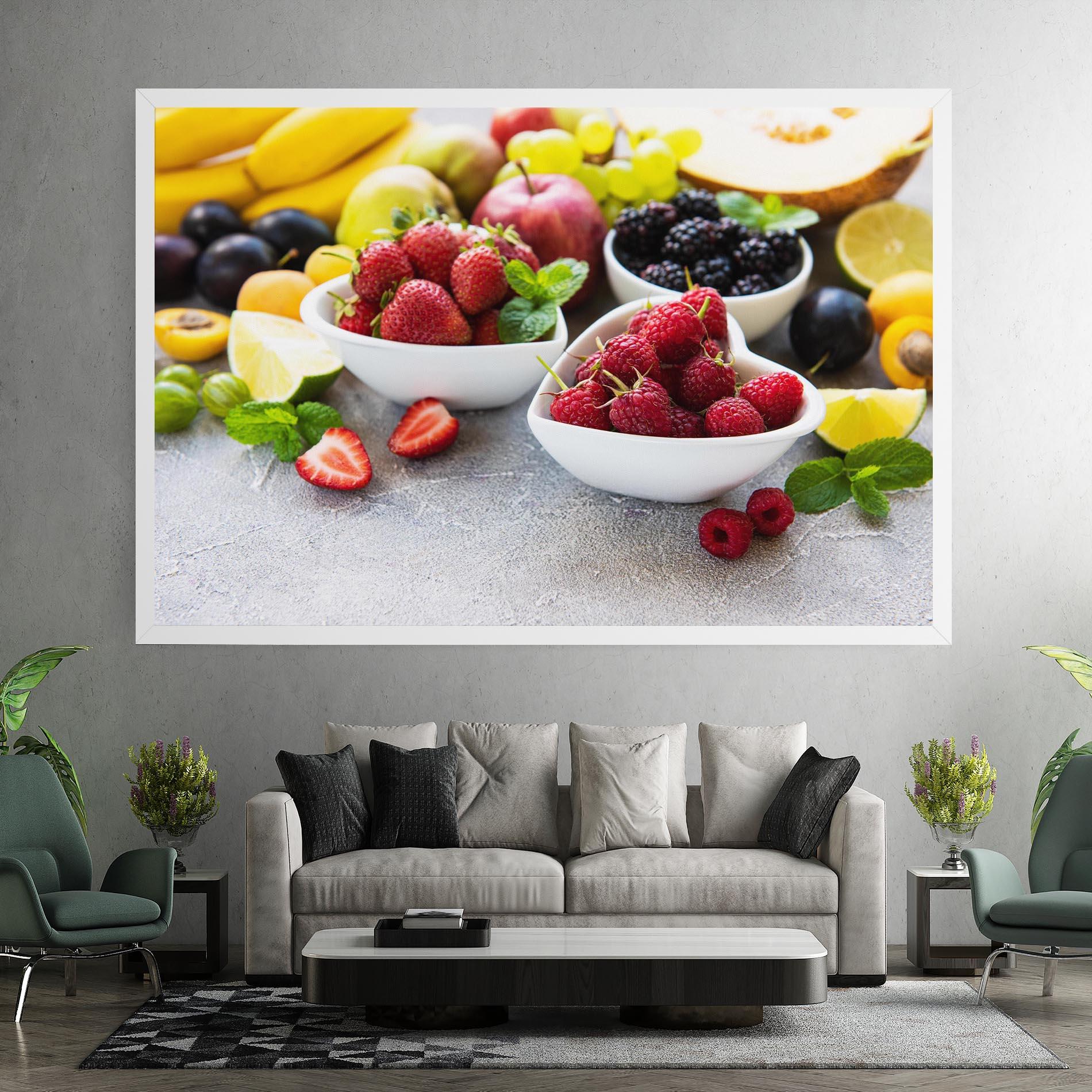 Vászonkép Heart Fresh Fruits mockup 7