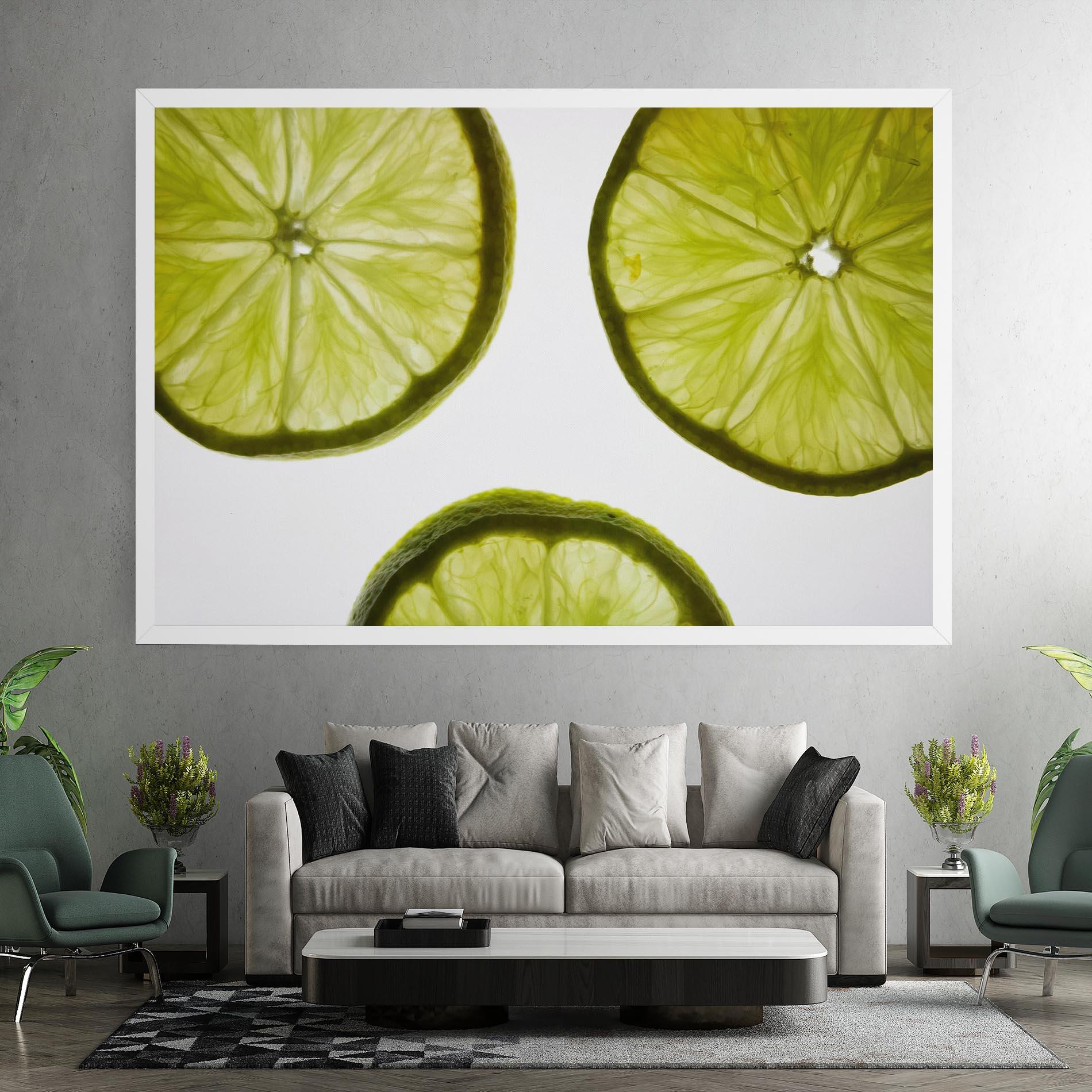 Vászonkép Lime Slice mockup 7