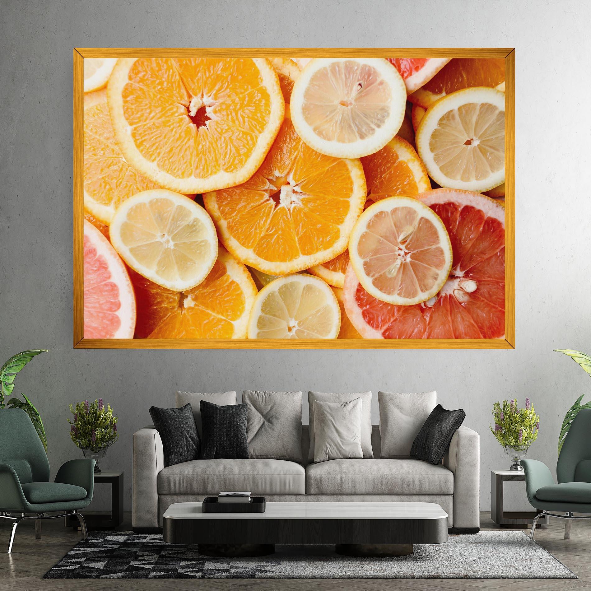 Vászonkép Citrus Fruits mockup 7