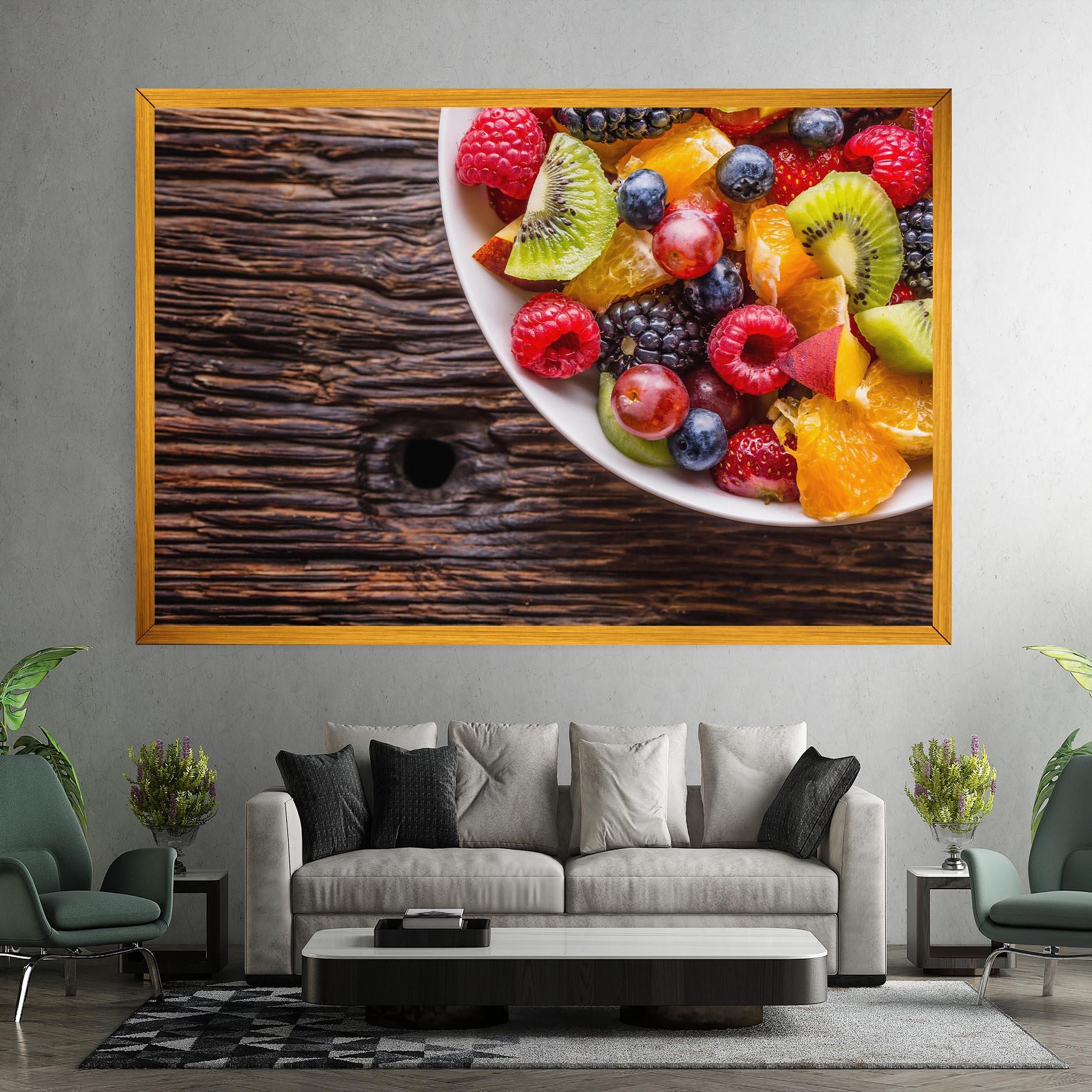 Vászonkép Fresh Fruit Salad mockup 7