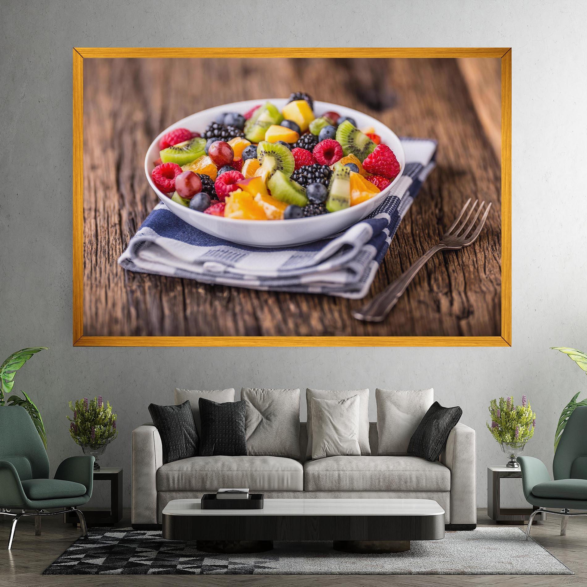 Vászonkép Fruit Salad mockup 7