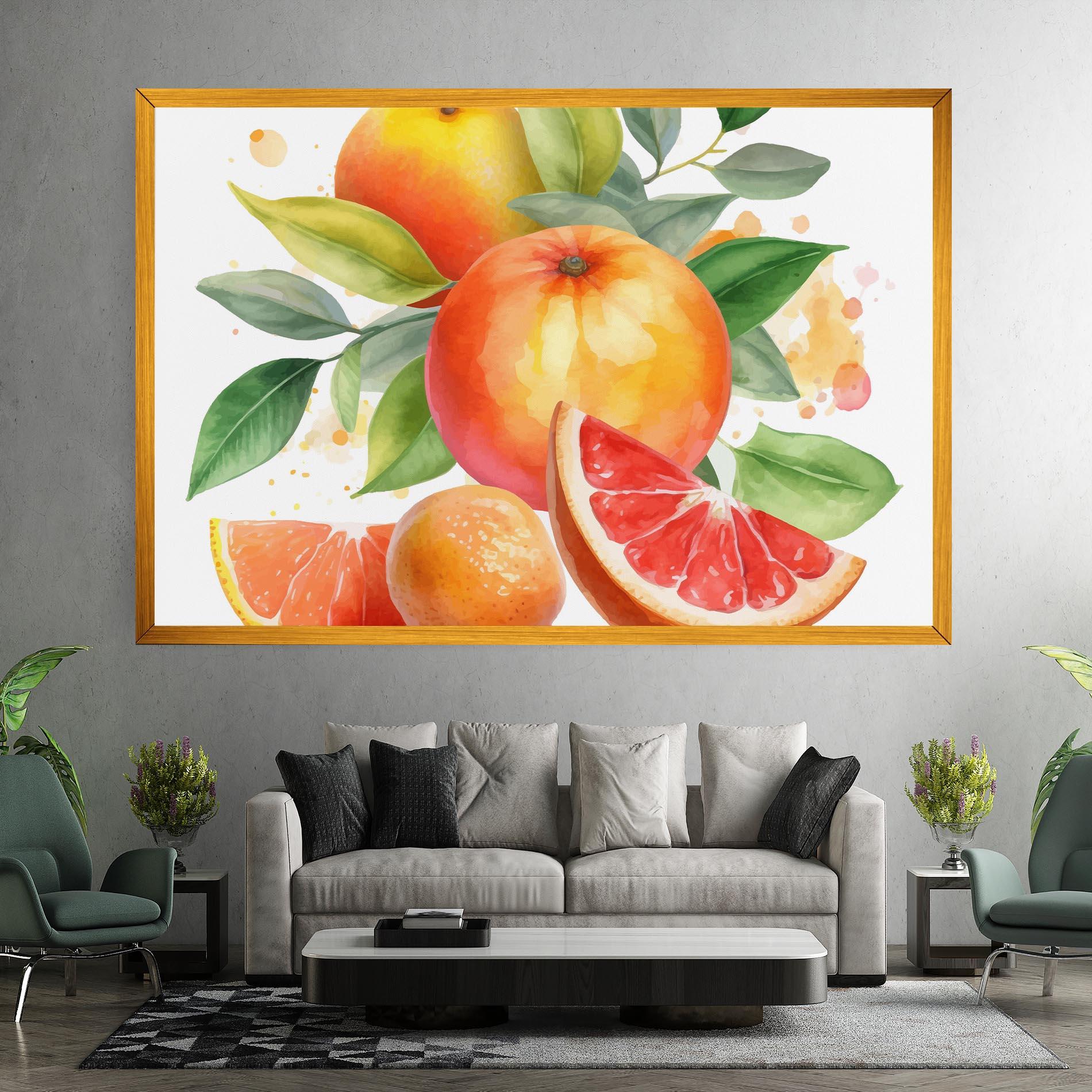 Vászonkép Grapefruit Art mockup 7