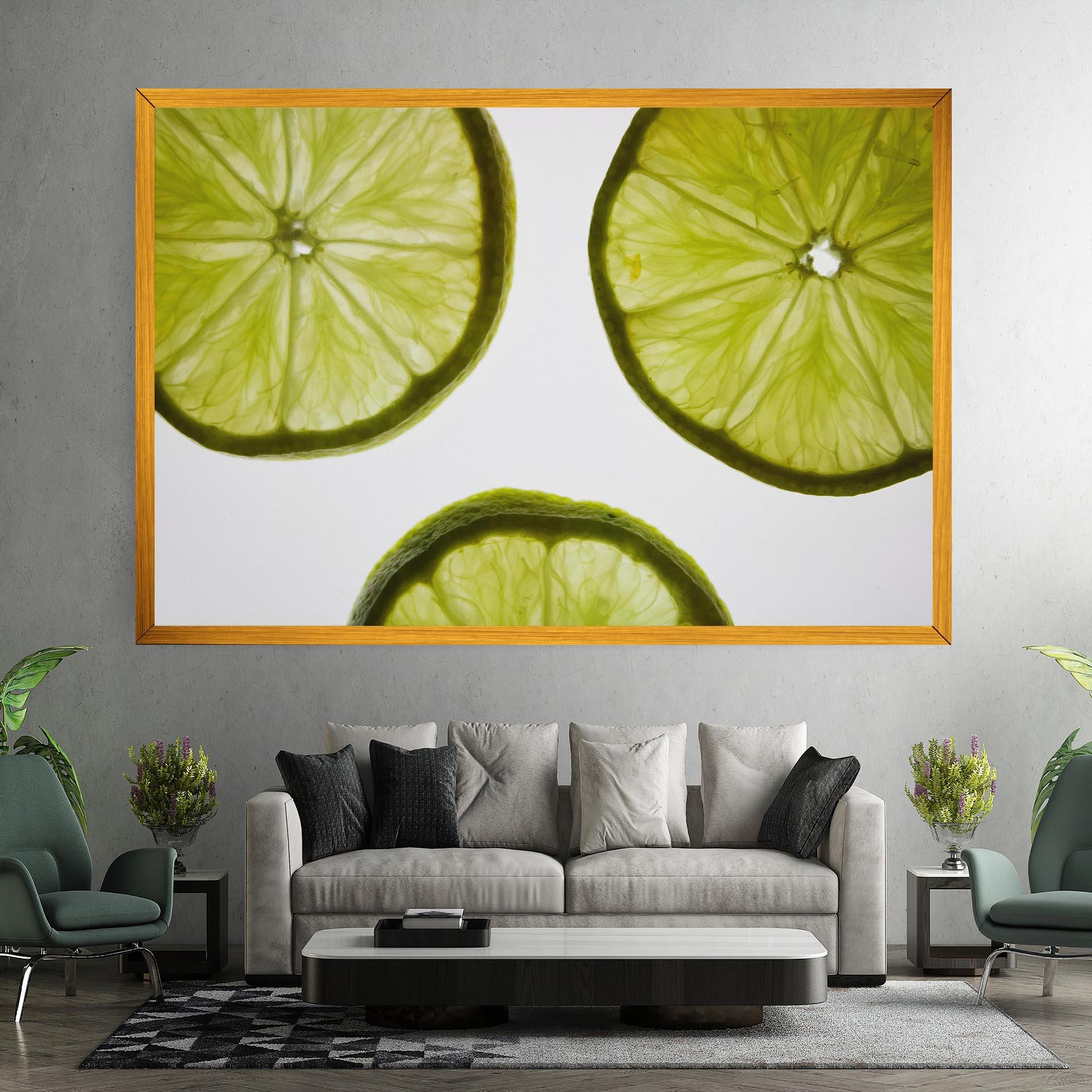 Vászonkép Lime Slice mockup 7