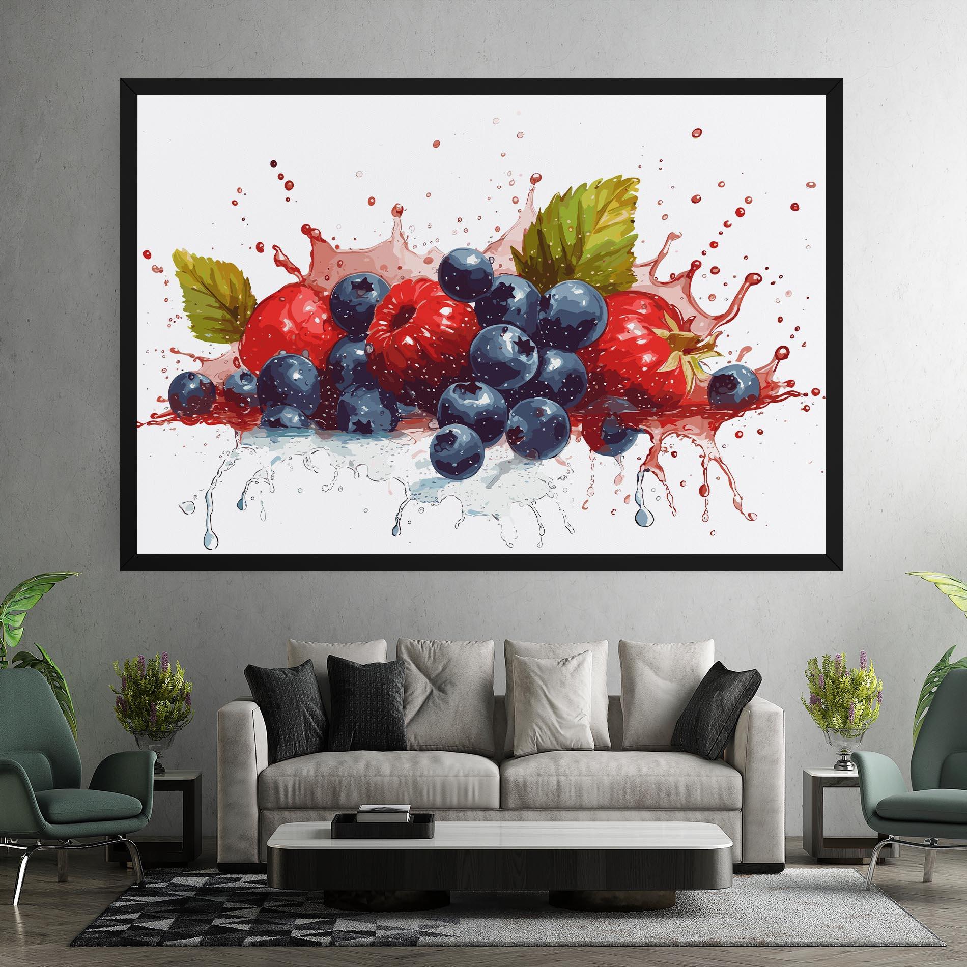 Vászonkép Berries Art mockup 7