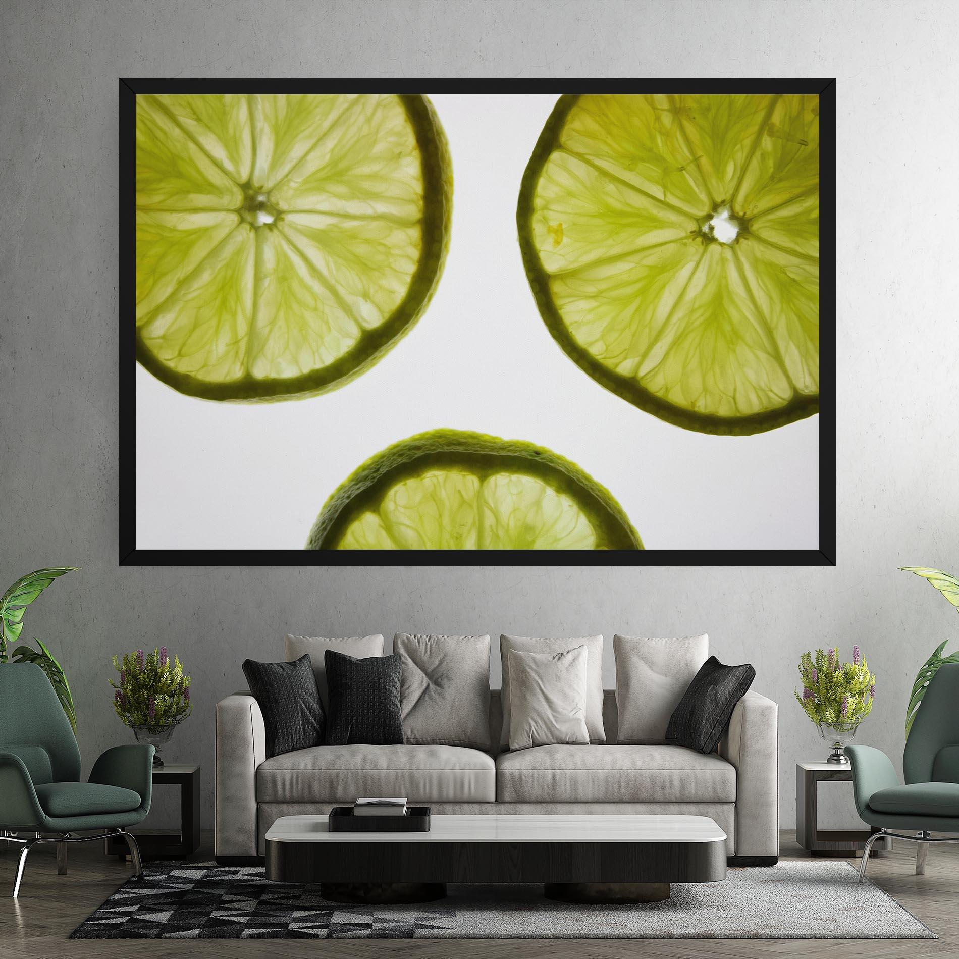 Vászonkép Lime Slice mockup 7
