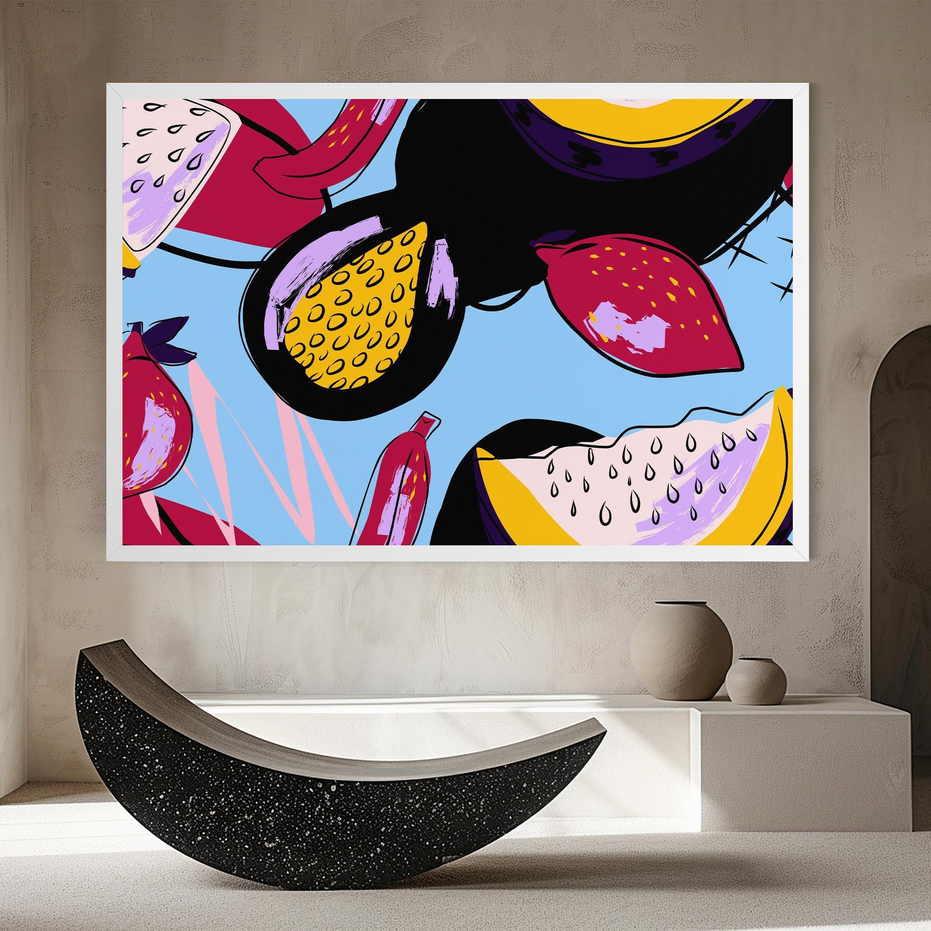 Vászonkép Colorful Fruits mockup 8