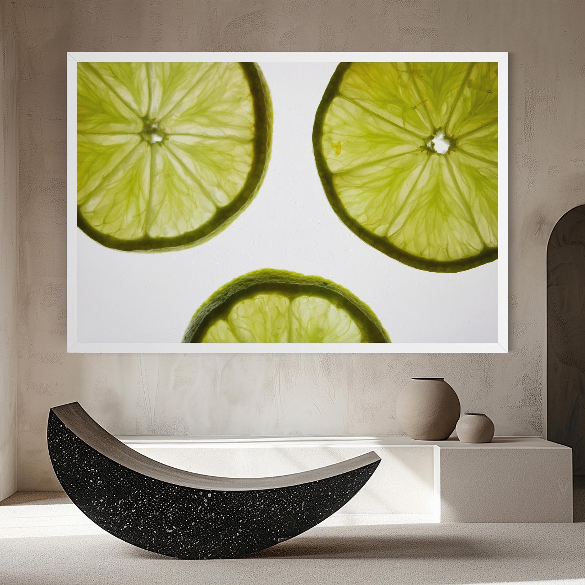 Vászonkép Lime Slice mockup 8