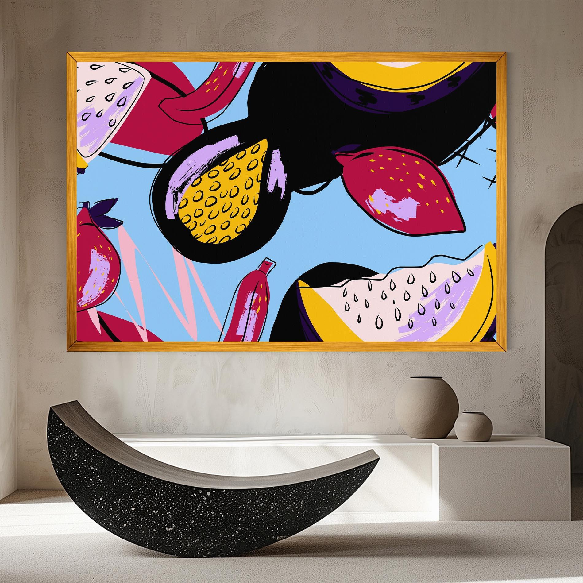 Vászonkép Colorful Fruits mockup 8