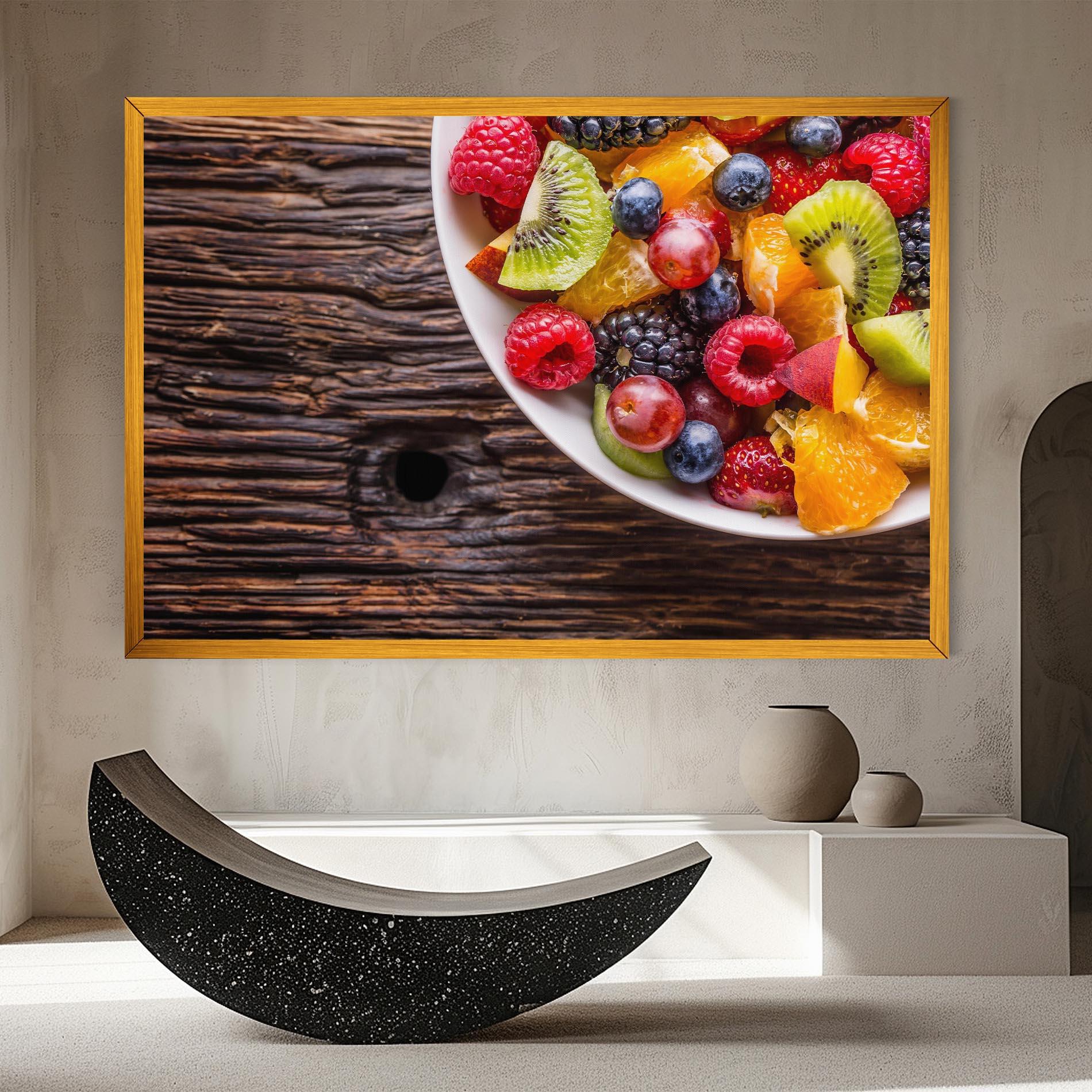 Vászonkép Fresh Fruit Salad mockup 8