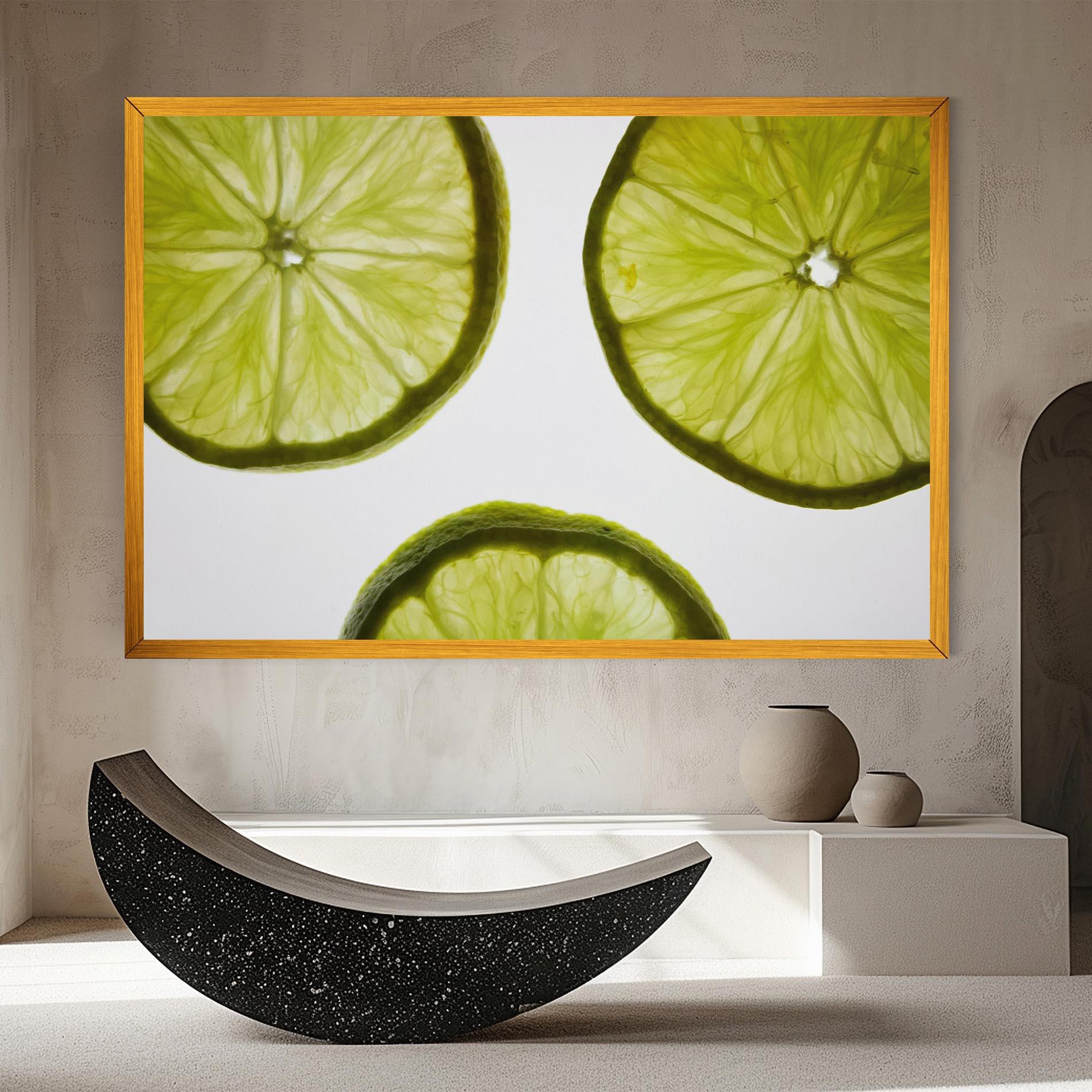 Vászonkép Lime Slice mockup 8