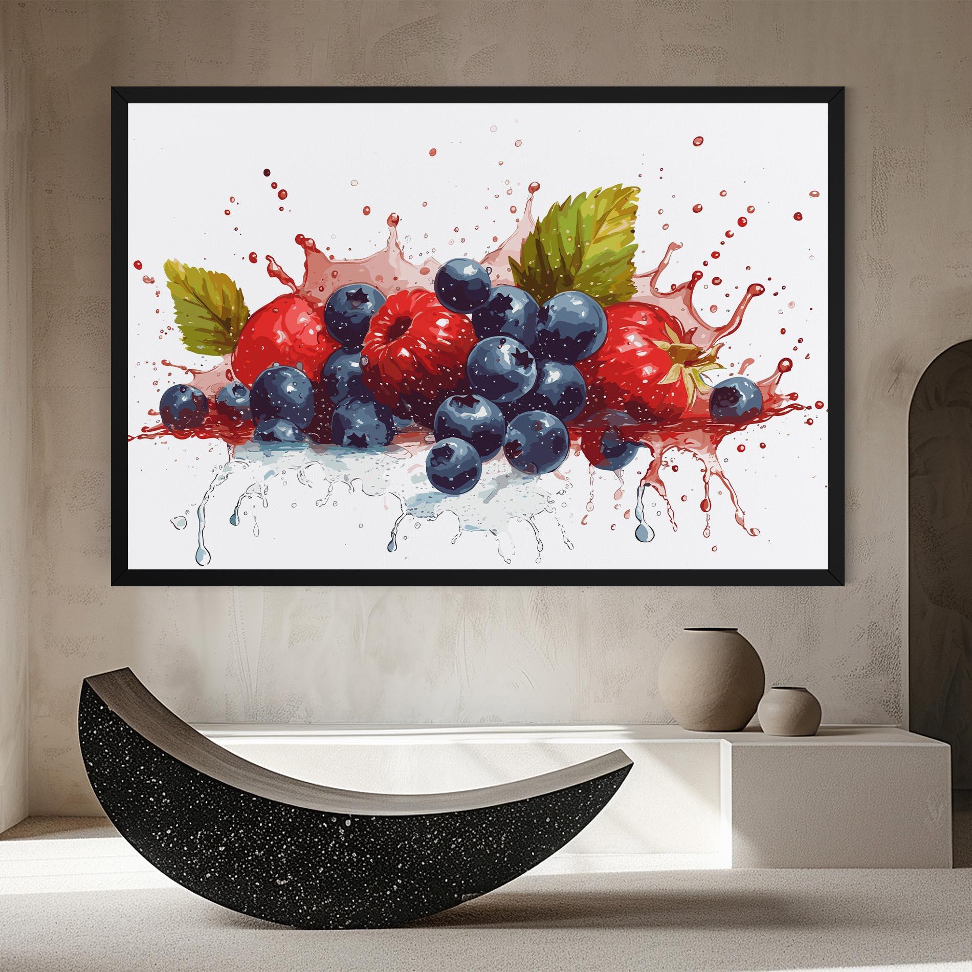 Vászonkép Berries Art mockup 8