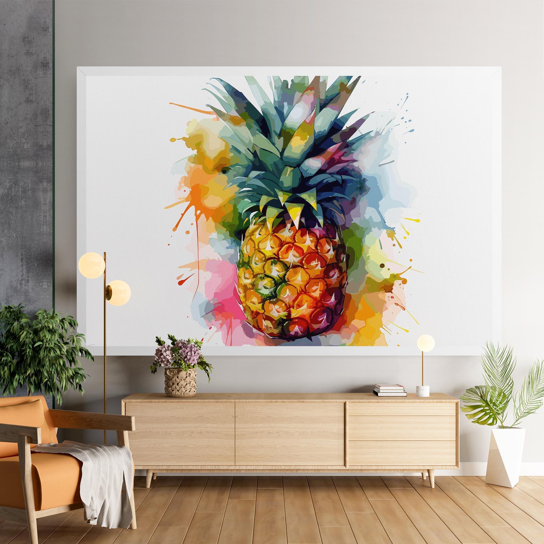 Vászonkép Color Mix Pineapple mockup 9