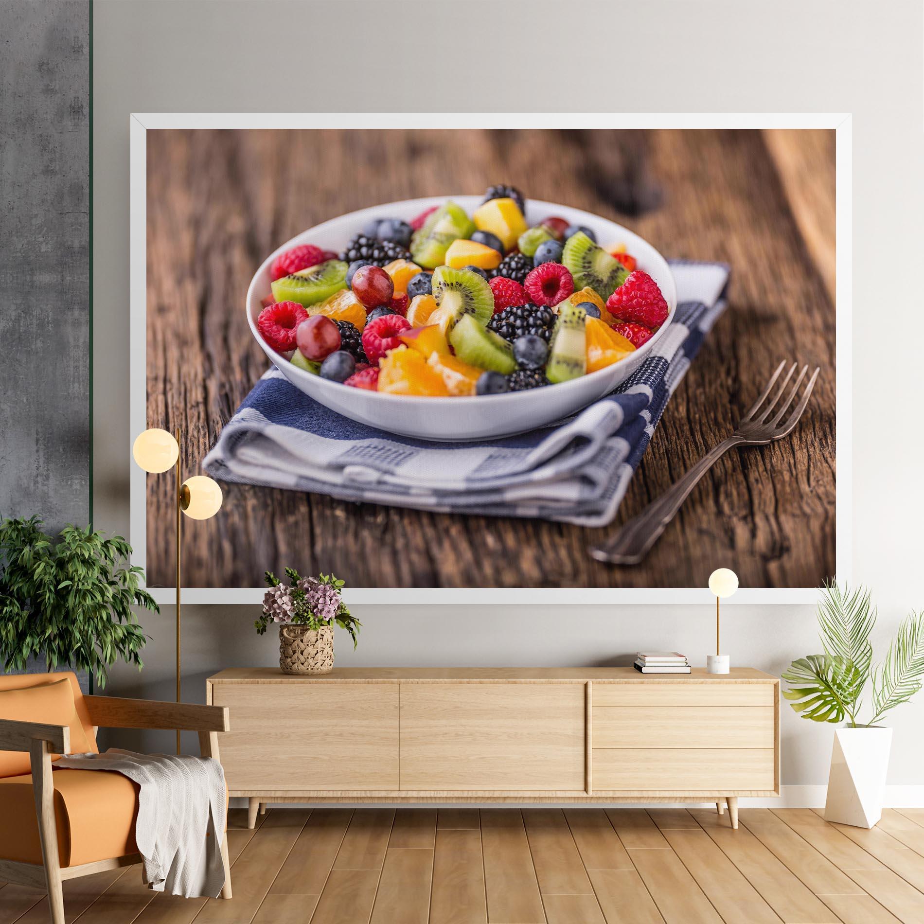 Vászonkép Fruit Salad mockup 9