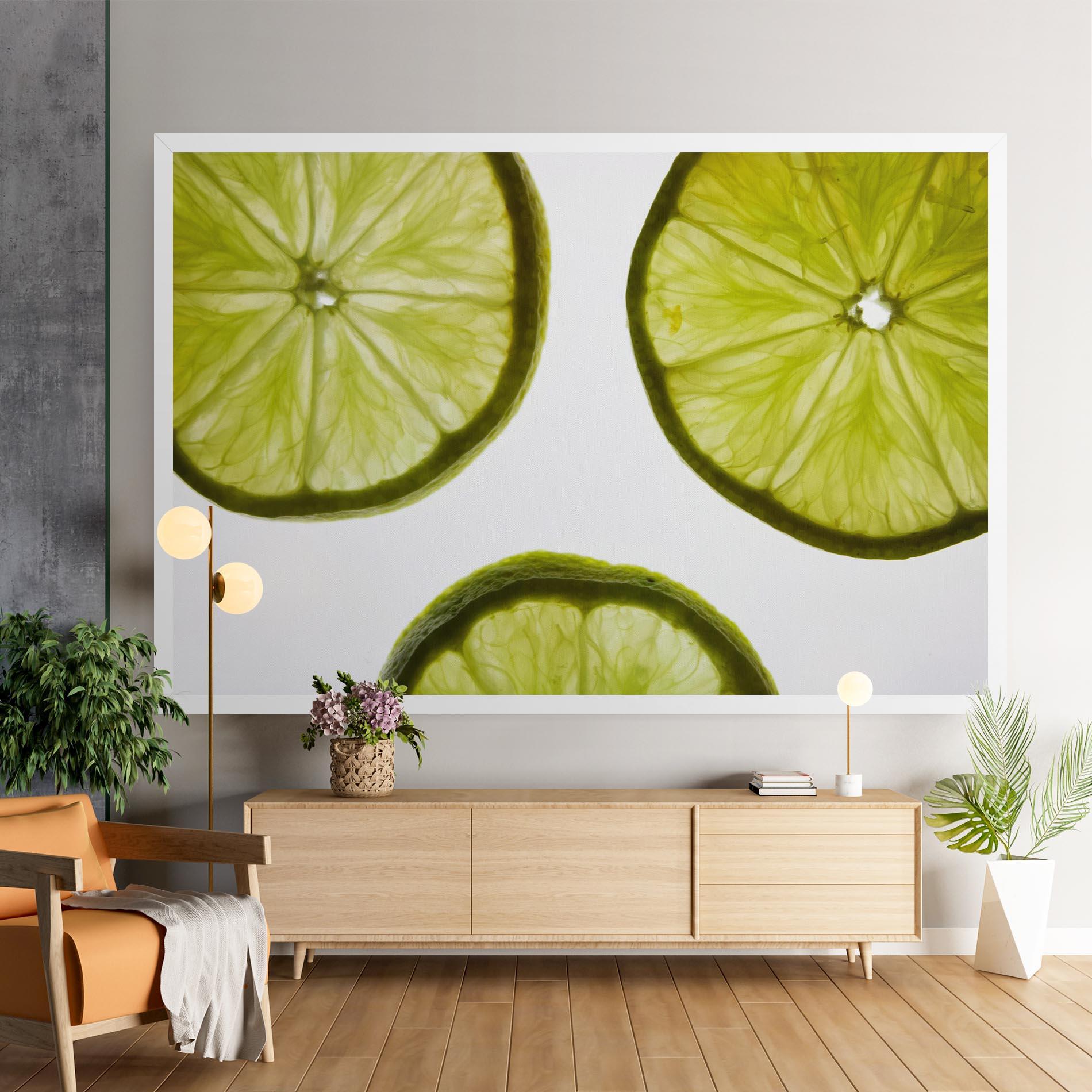 Vászonkép Lime Slice mockup 9