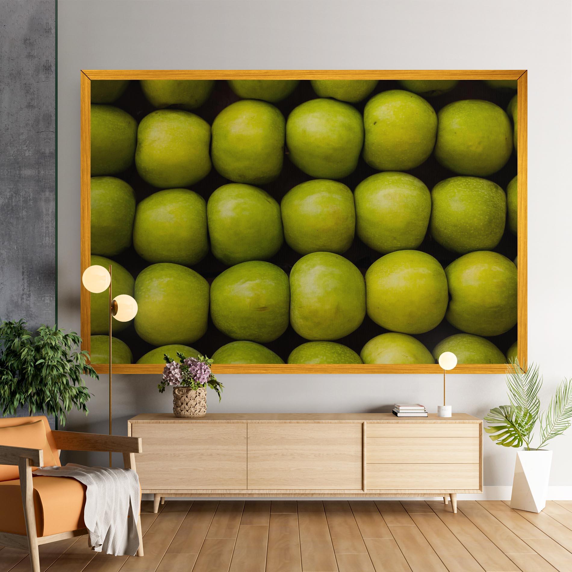 Vászonkép Apple Wall mockup 9