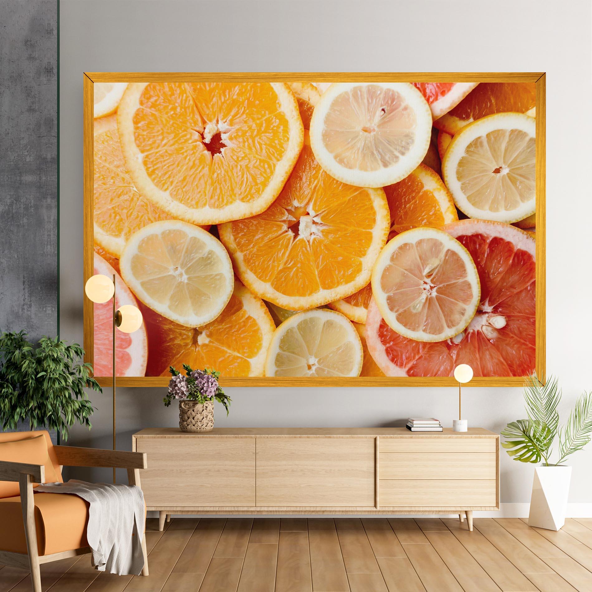 Vászonkép Citrus Fruits mockup 9