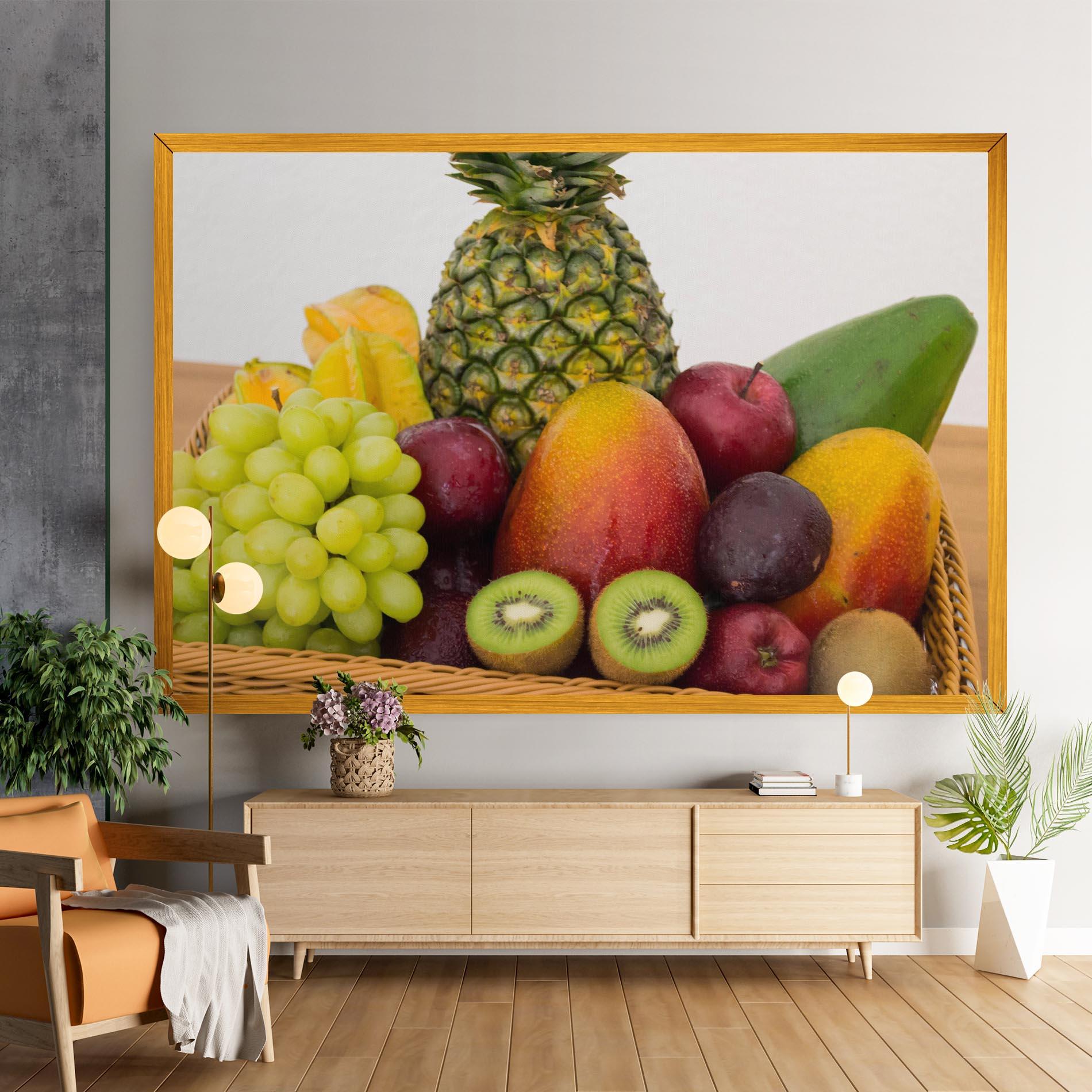 Vászonkép Fruit Basket mockup 9