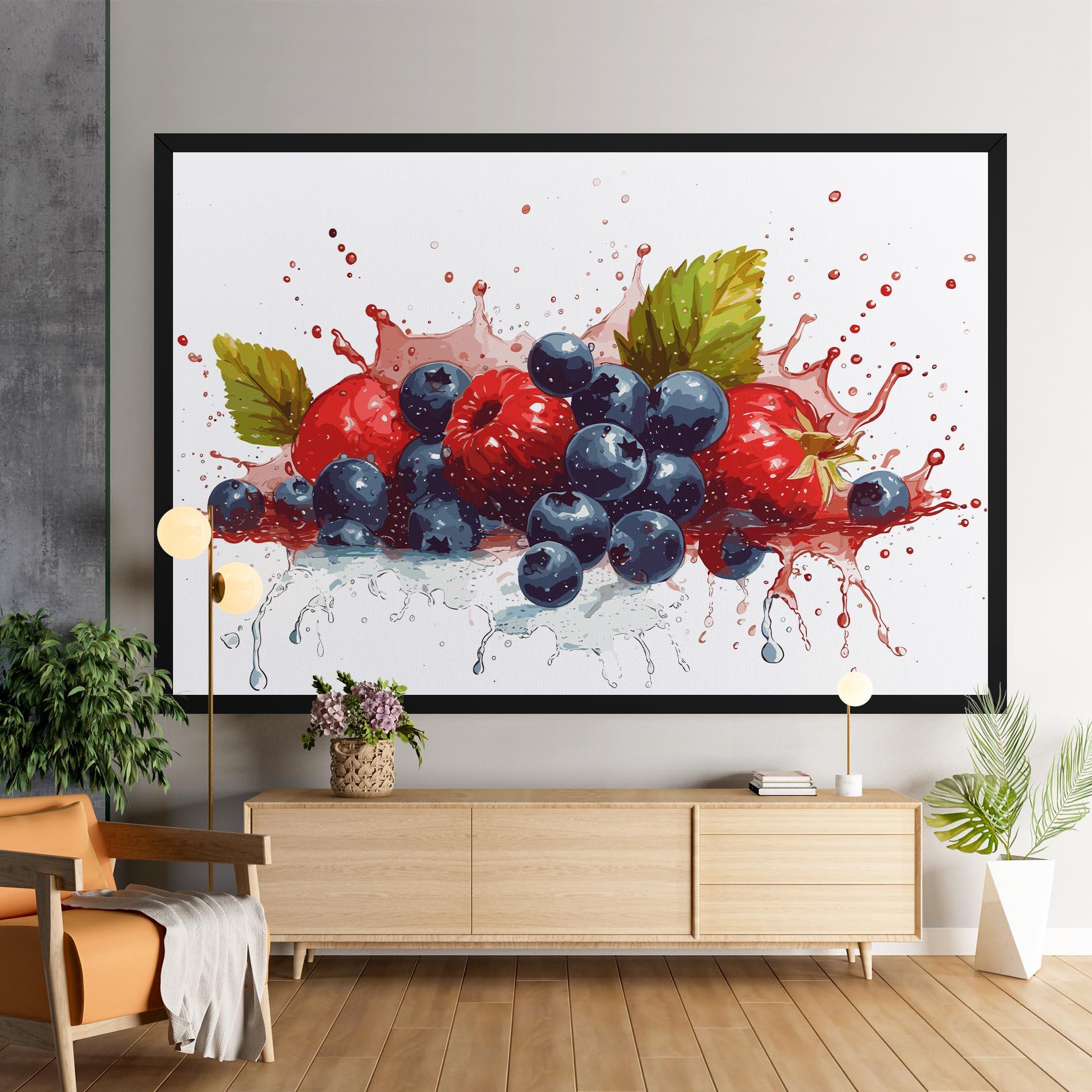 Vászonkép Berries Art mockup 9