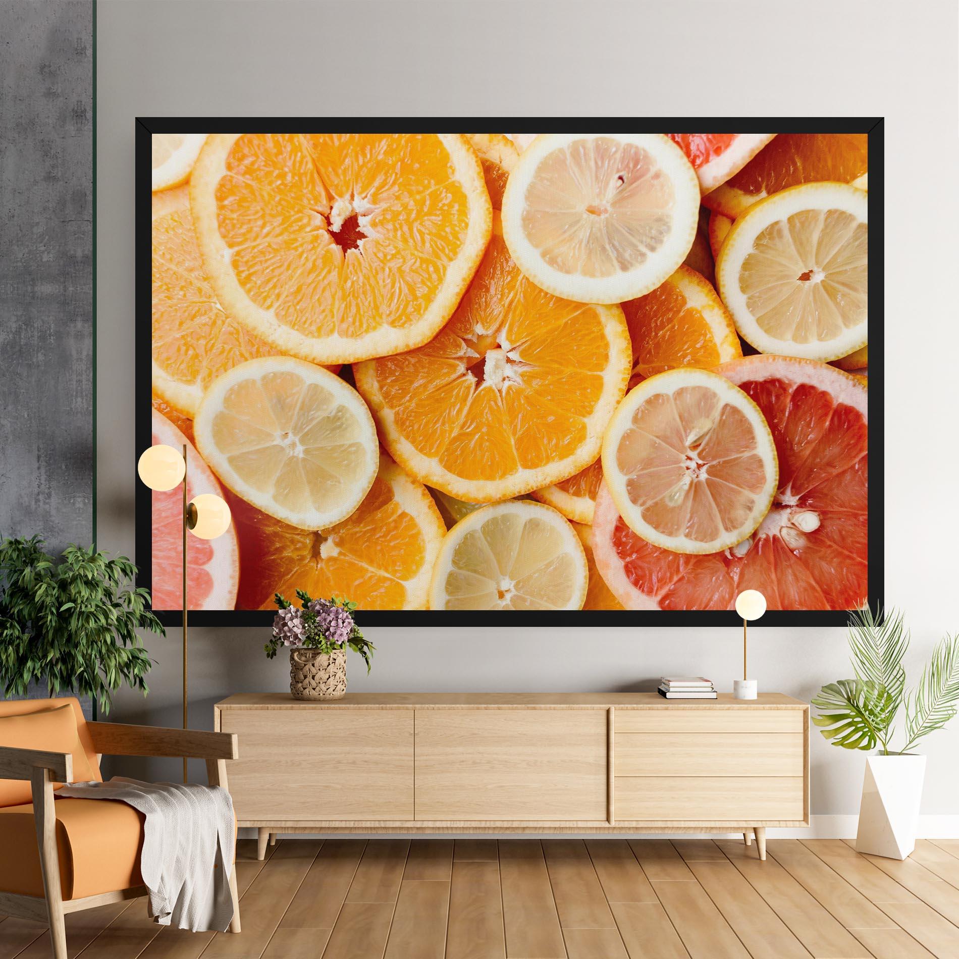 Vászonkép Citrus Fruits mockup 9