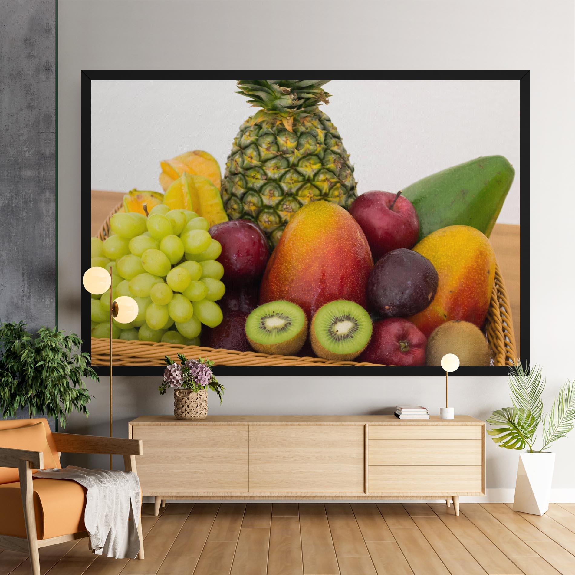 Vászonkép Fruit Basket mockup 9