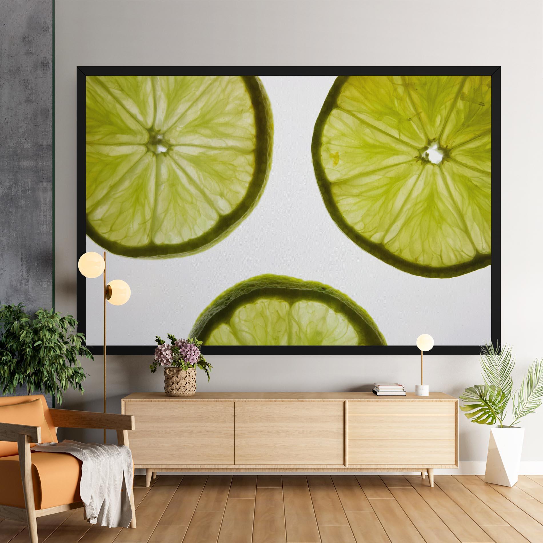 Vászonkép Lime Slice mockup 9