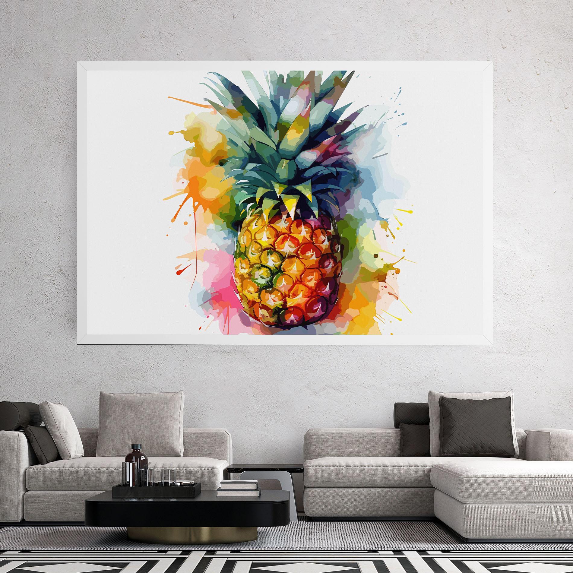 Vászonkép Color Mix Pineapple mockup 2