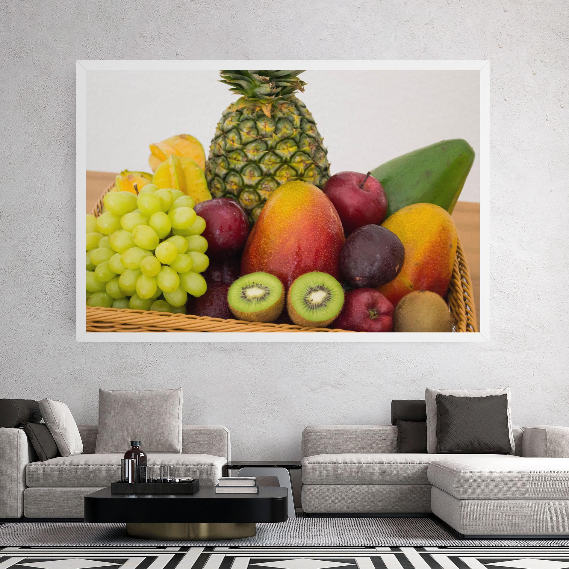 Vászonkép Fruit Basket mockup 2