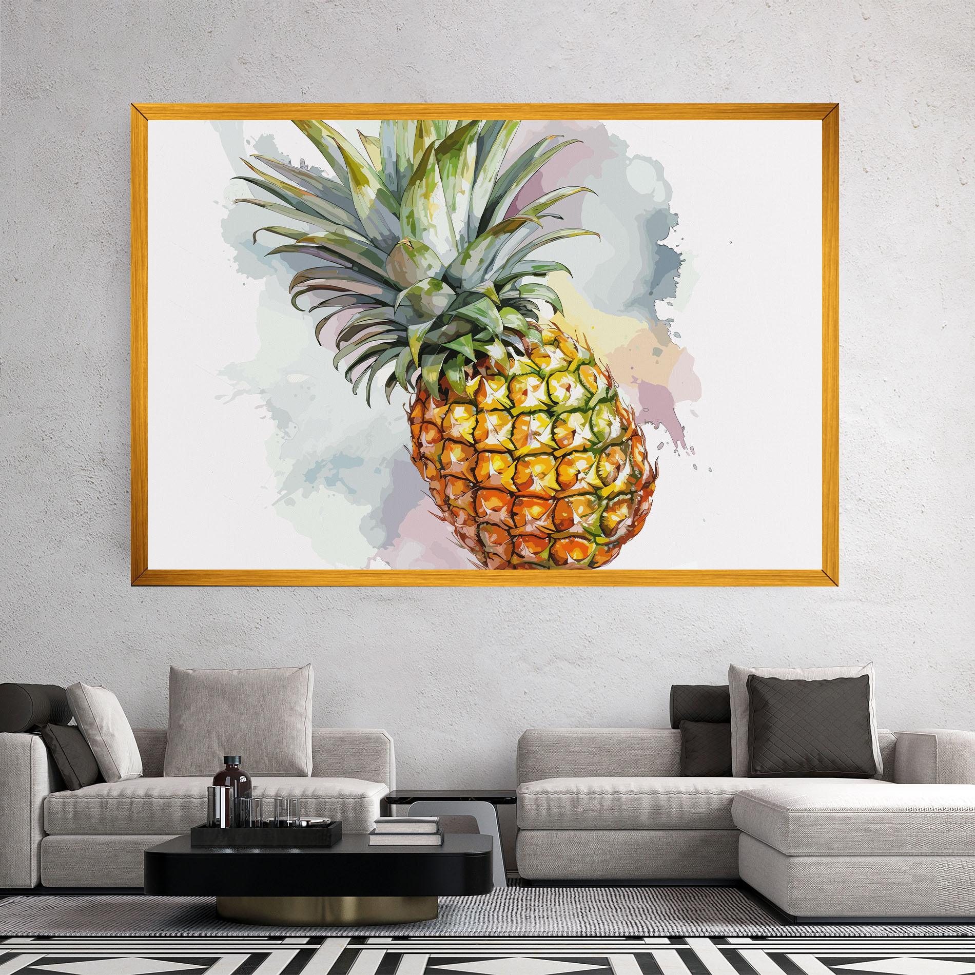 Vászonkép Artistic Pineapple mockup 2