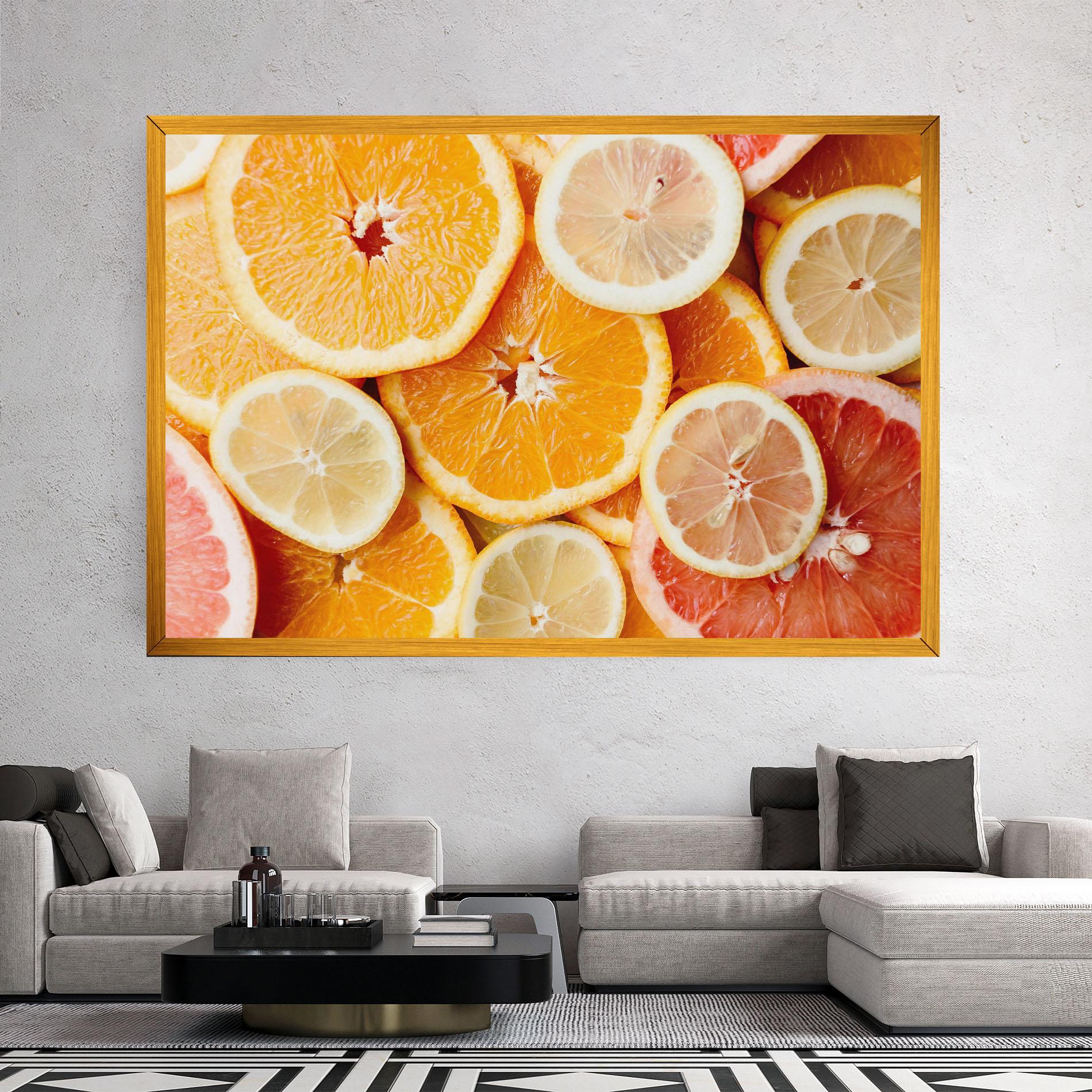 Vászonkép Citrus Fruits mockup 2