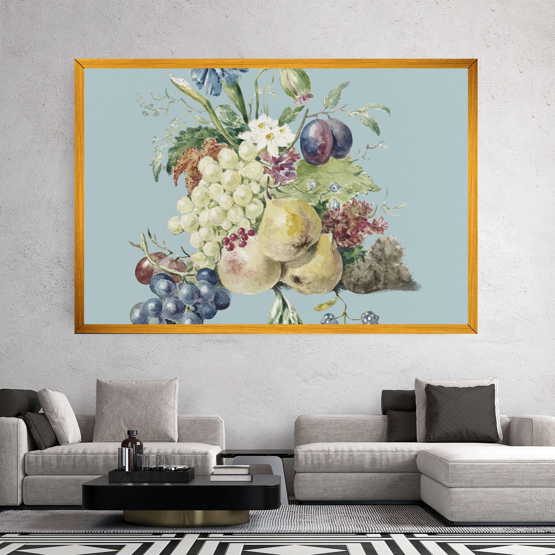 Vászonkép Fruit Paintig mockup 2
