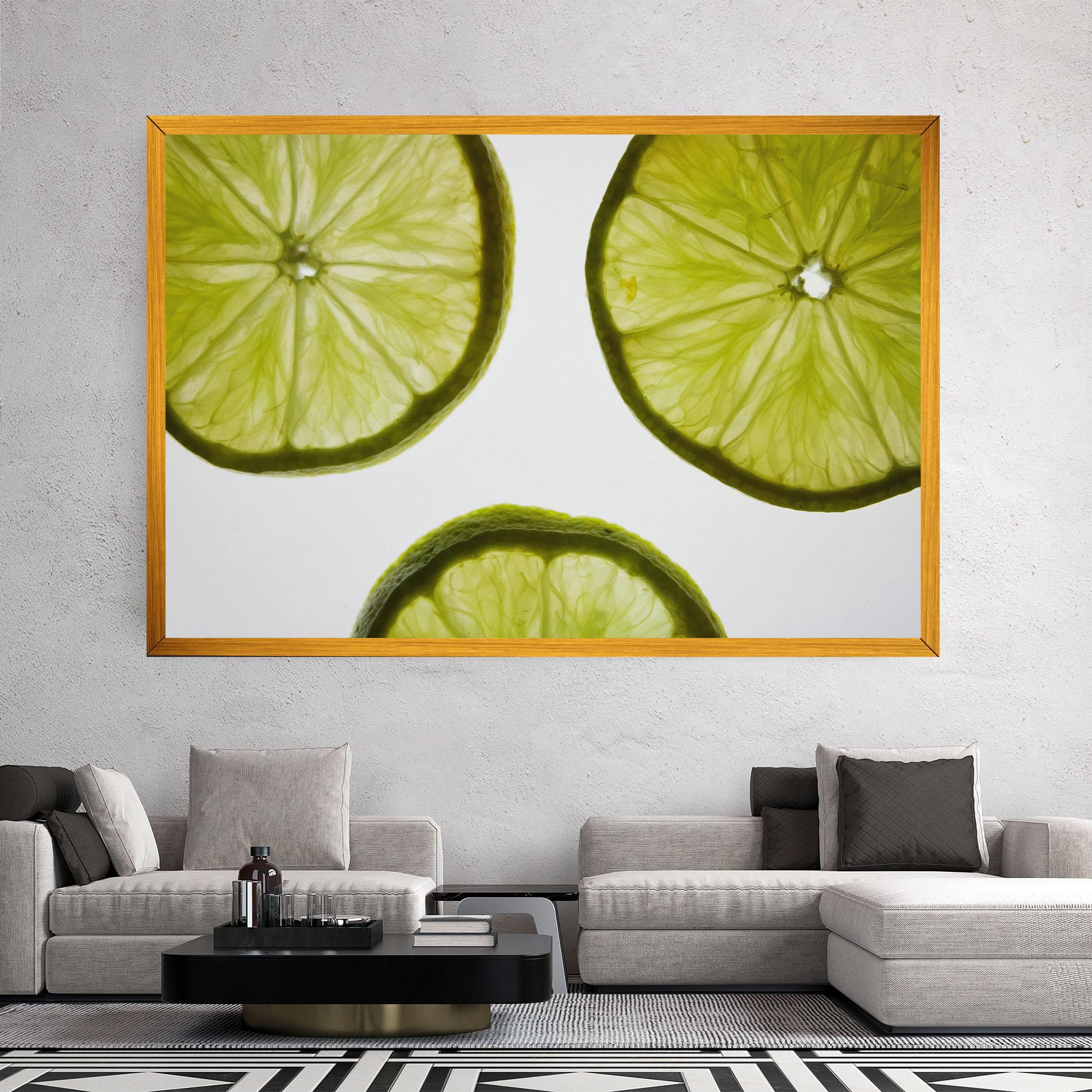 Vászonkép Lime Slice mockup 2