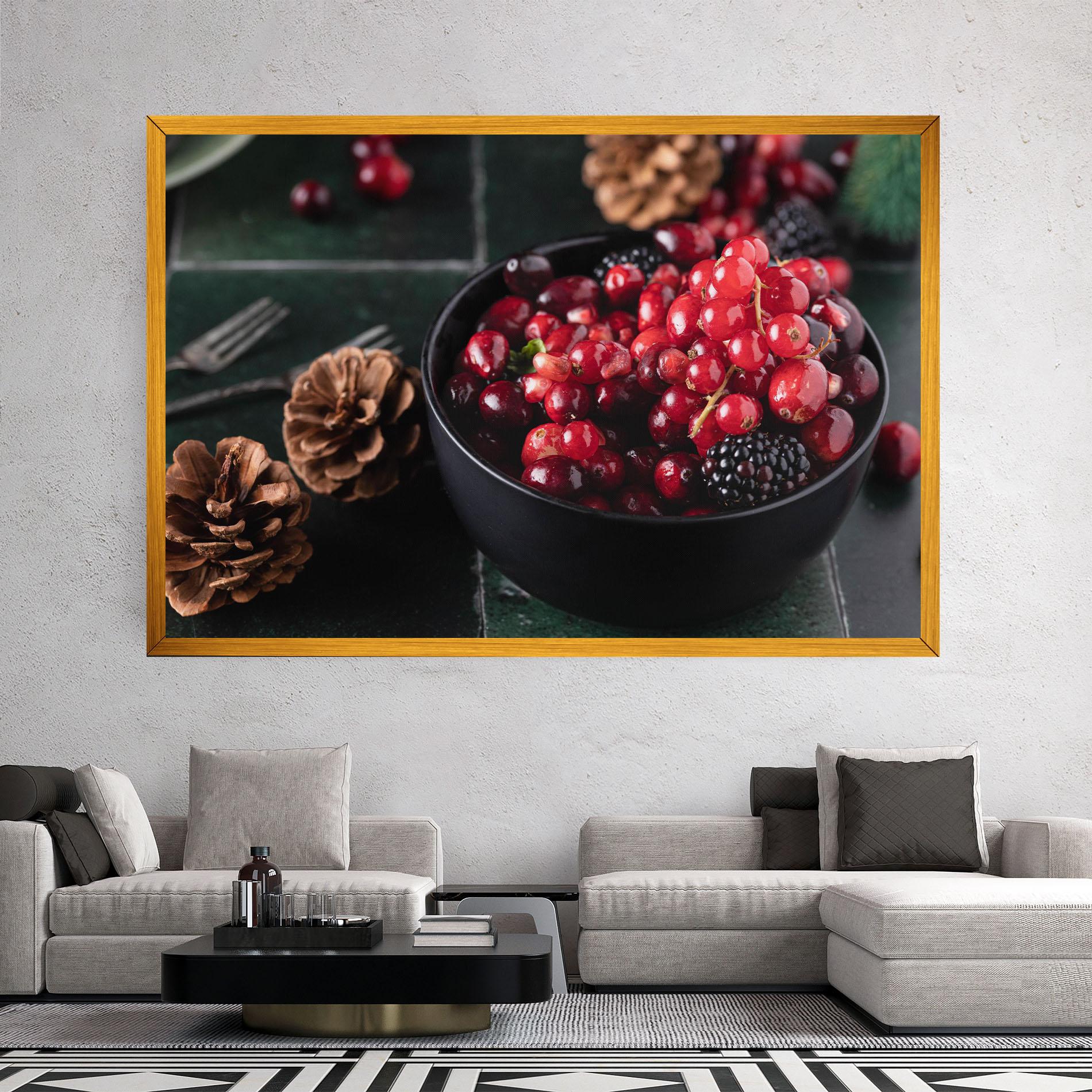 Vászonkép Red Berries mockup 2