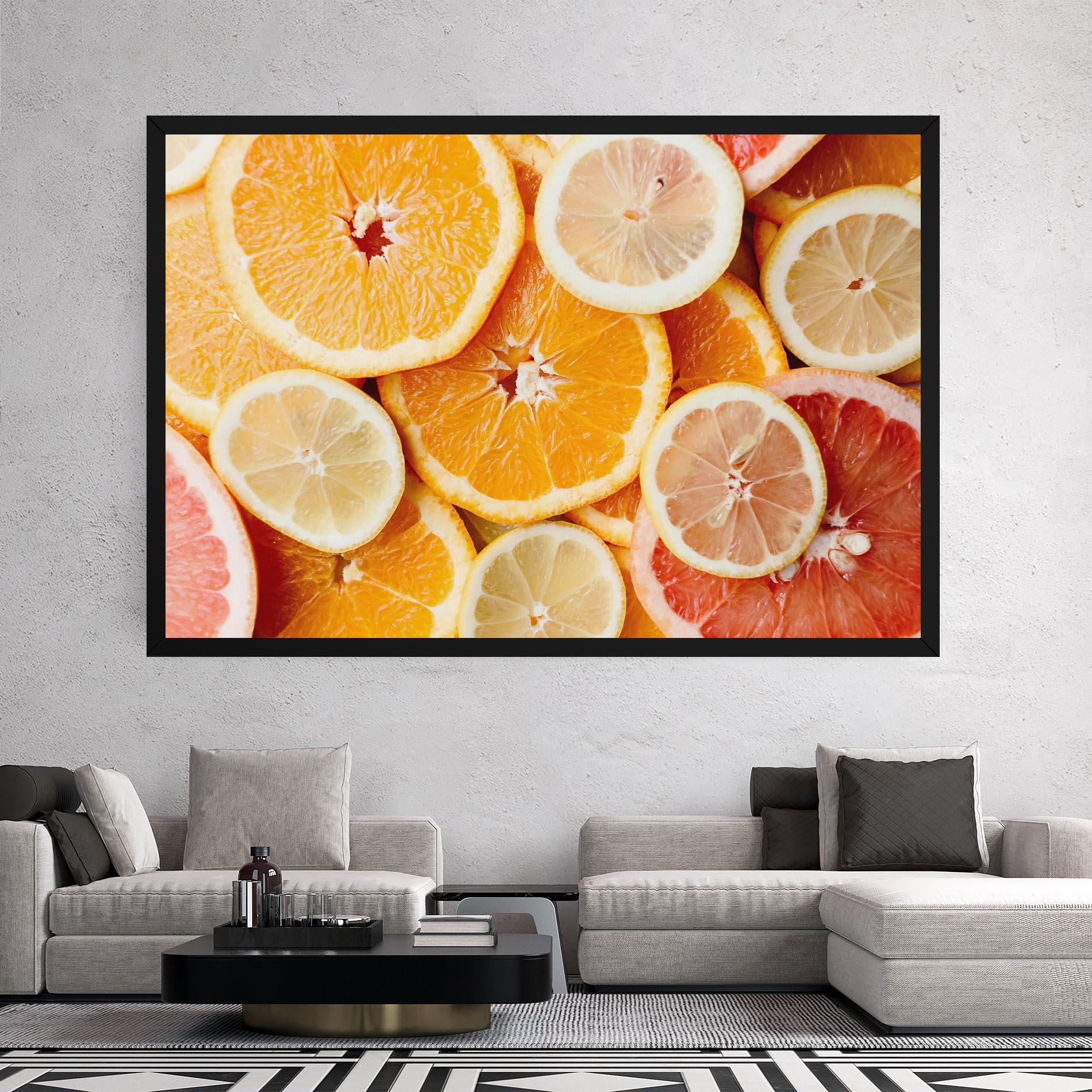 Vászonkép Citrus Fruits mockup 2