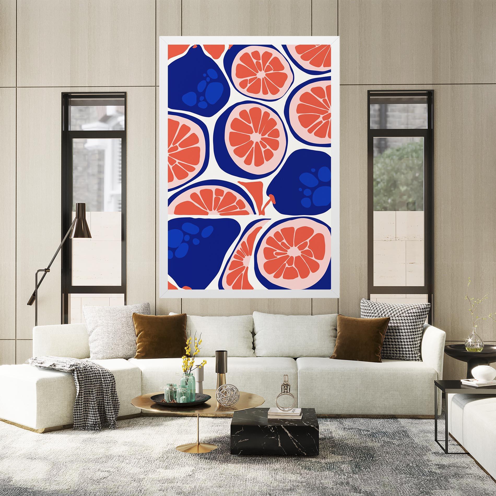 Vászonkép Blue Pink Fruit mockup 2