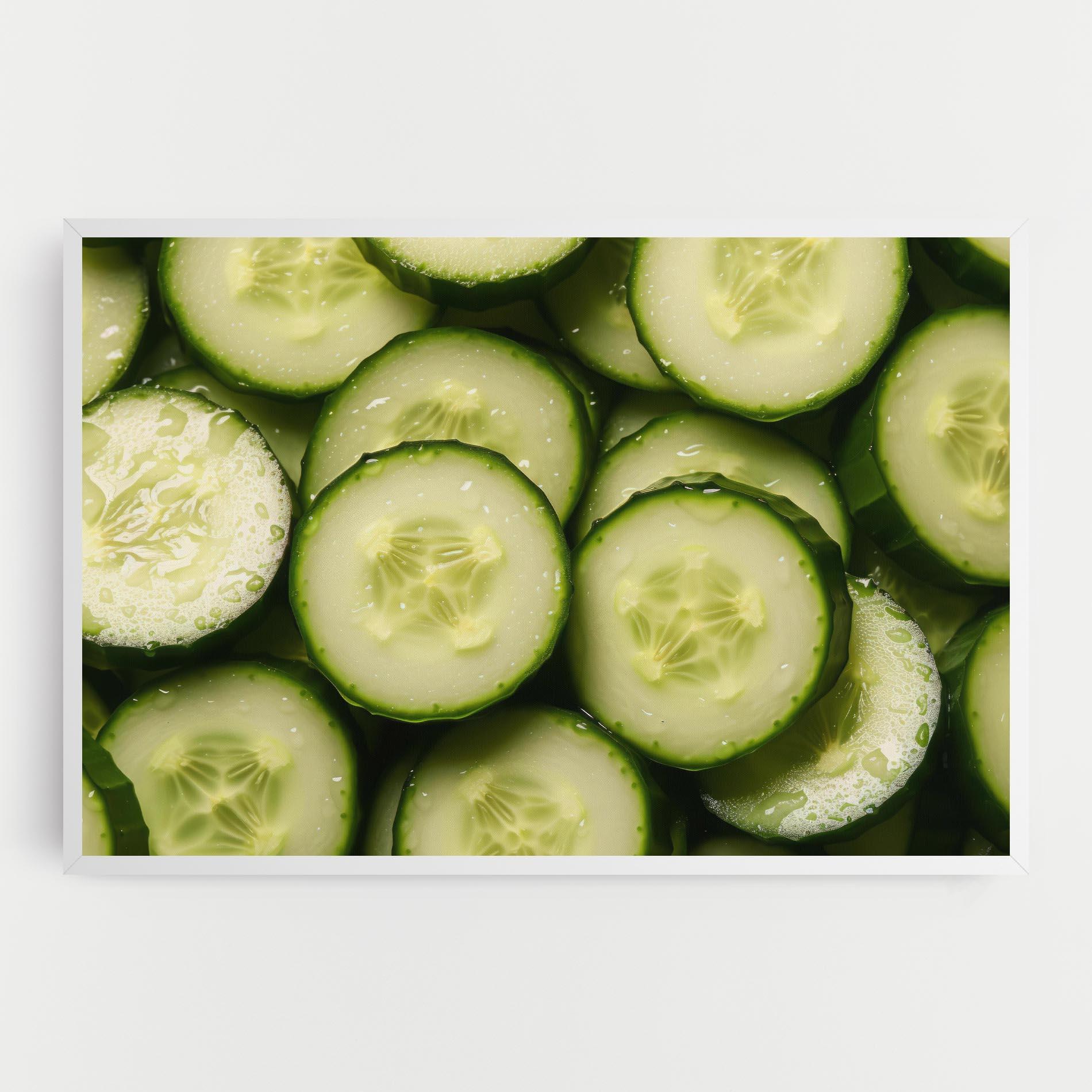 Vászonkép Fresh Cucumber mockup 0