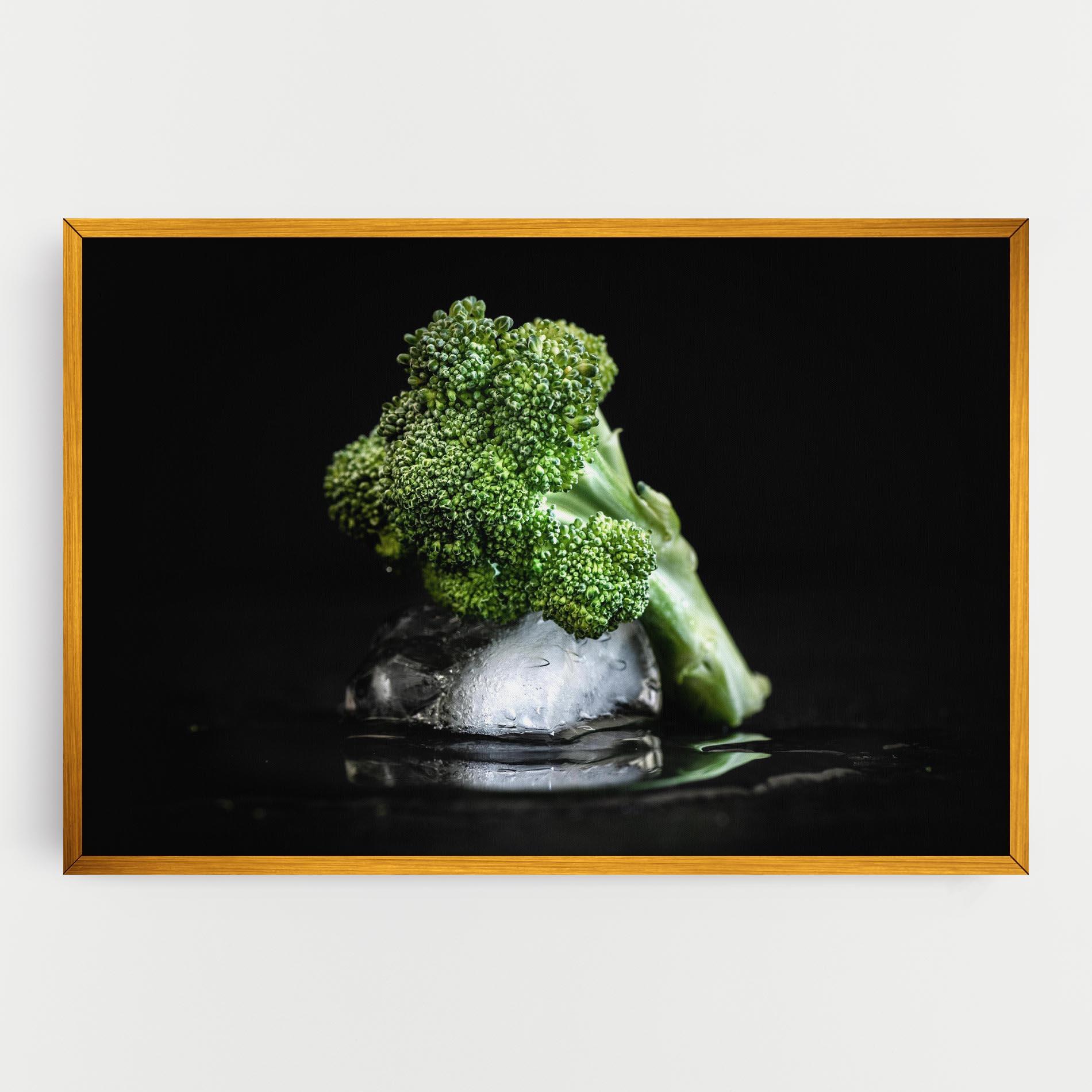 Vászonkép Broccoli Water mockup 0