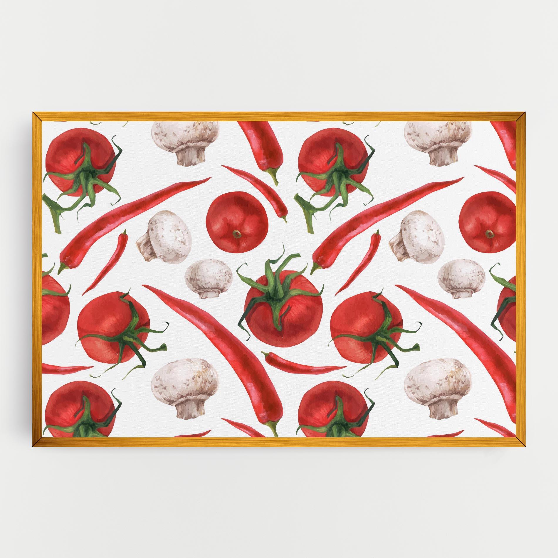 Vászonkép Floating Tomato mockup 0