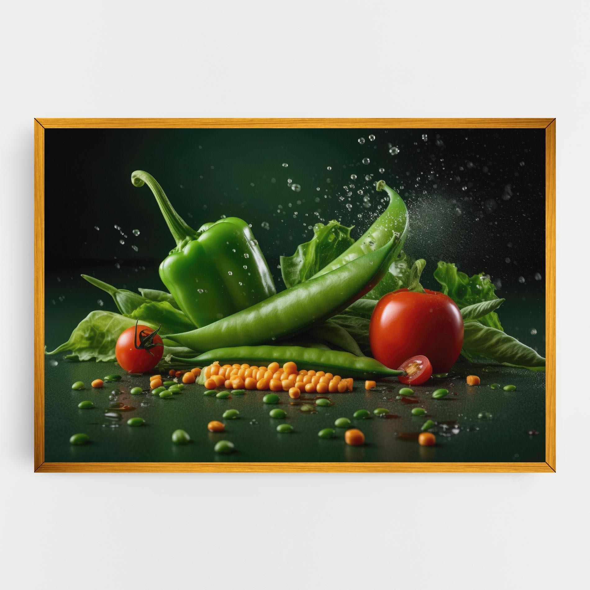 Vászonkép Fresh Vegetables mockup 0