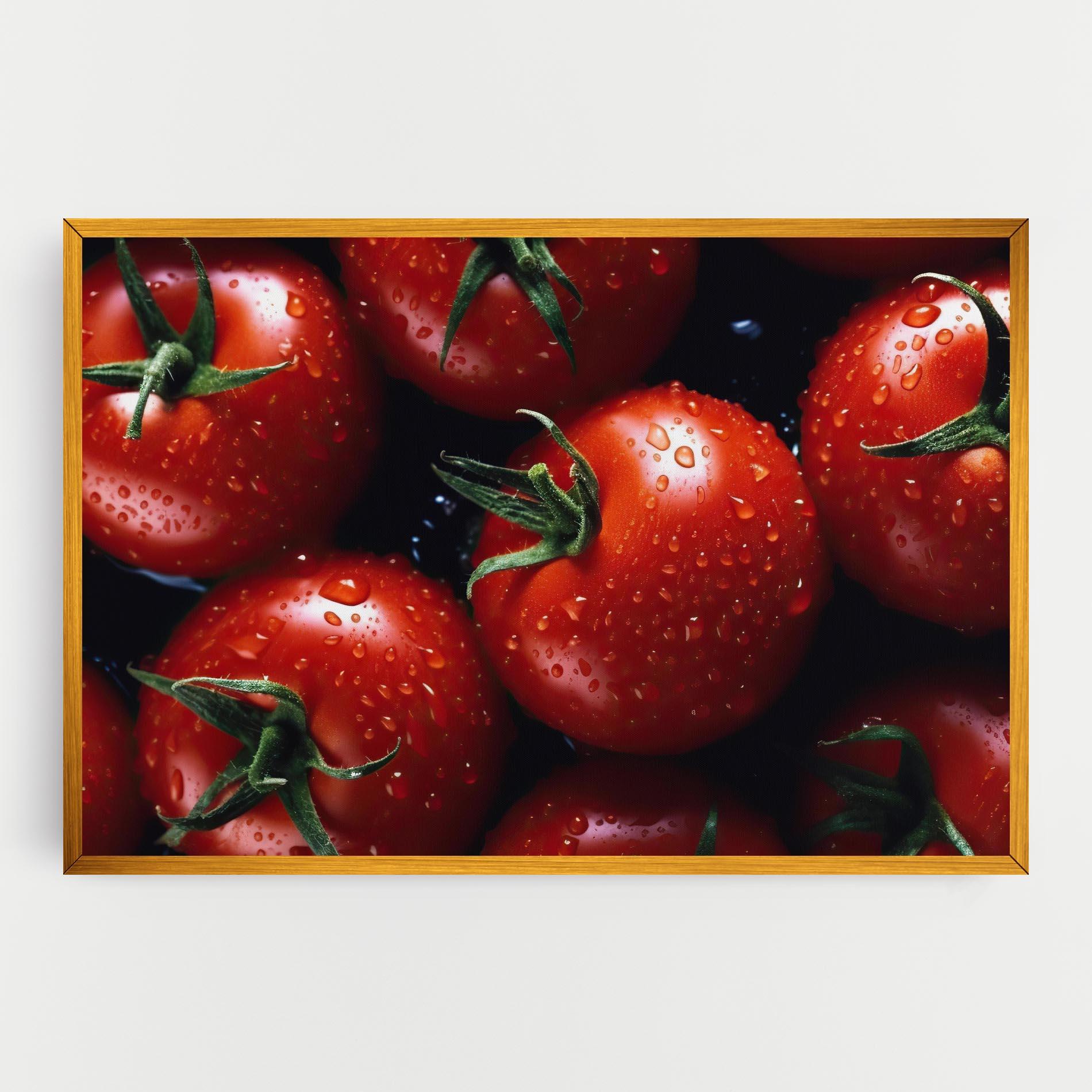 Vászonkép Red Wet Tomato mockup 0