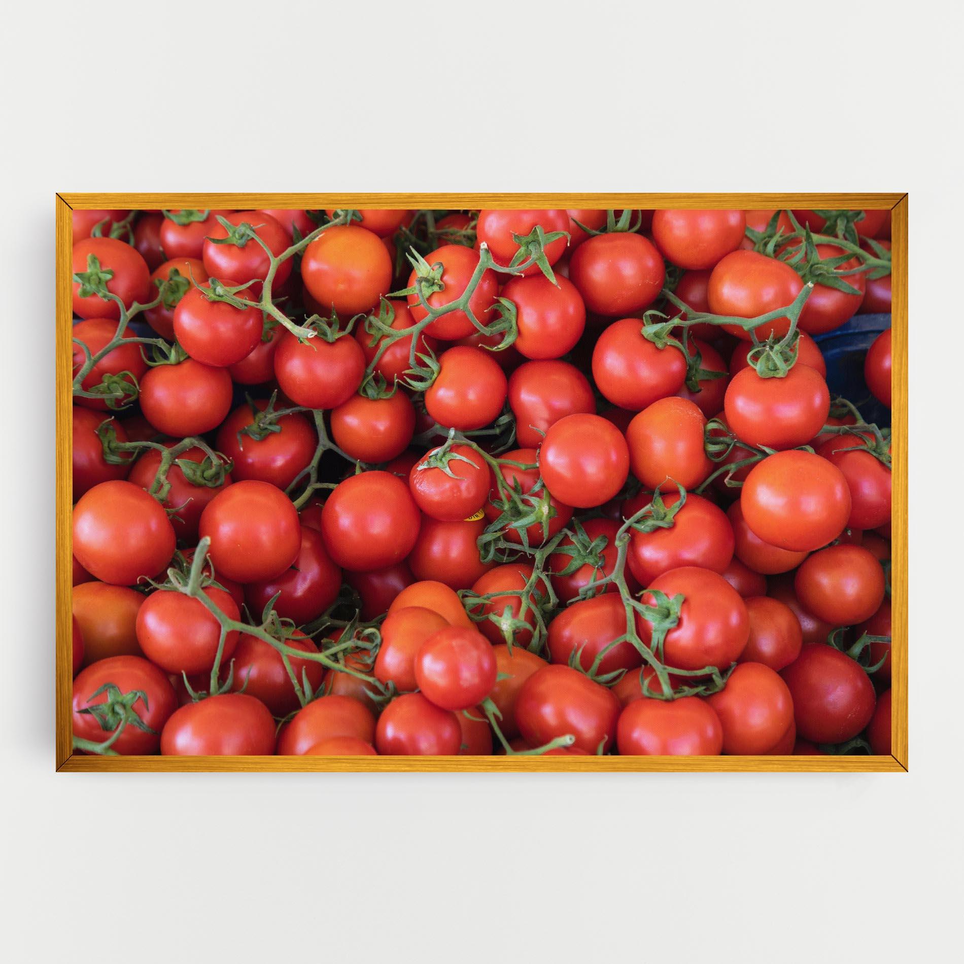 Vászonkép Tomato Red Wall mockup 0