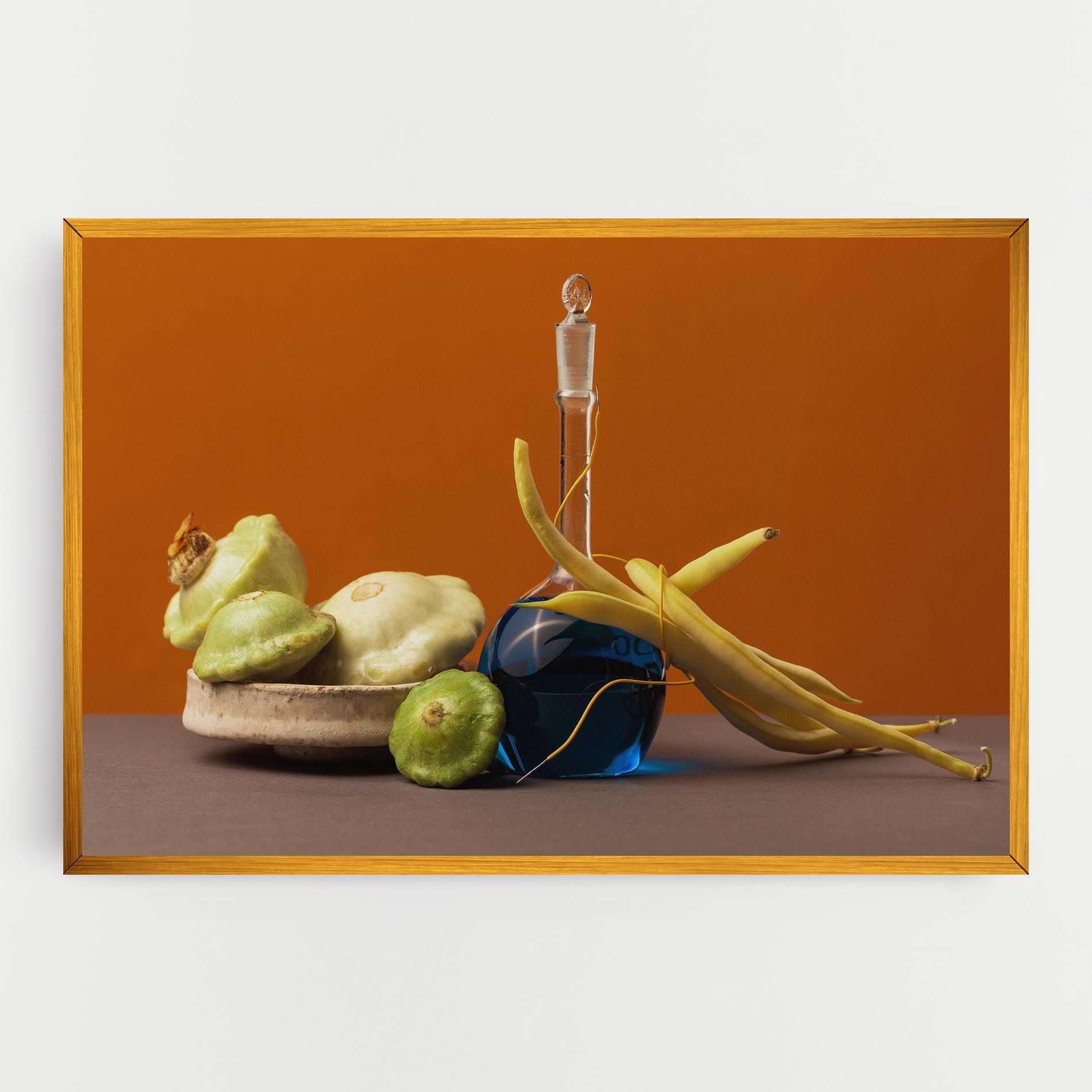 Vegetables Blue Liquid mockup 0